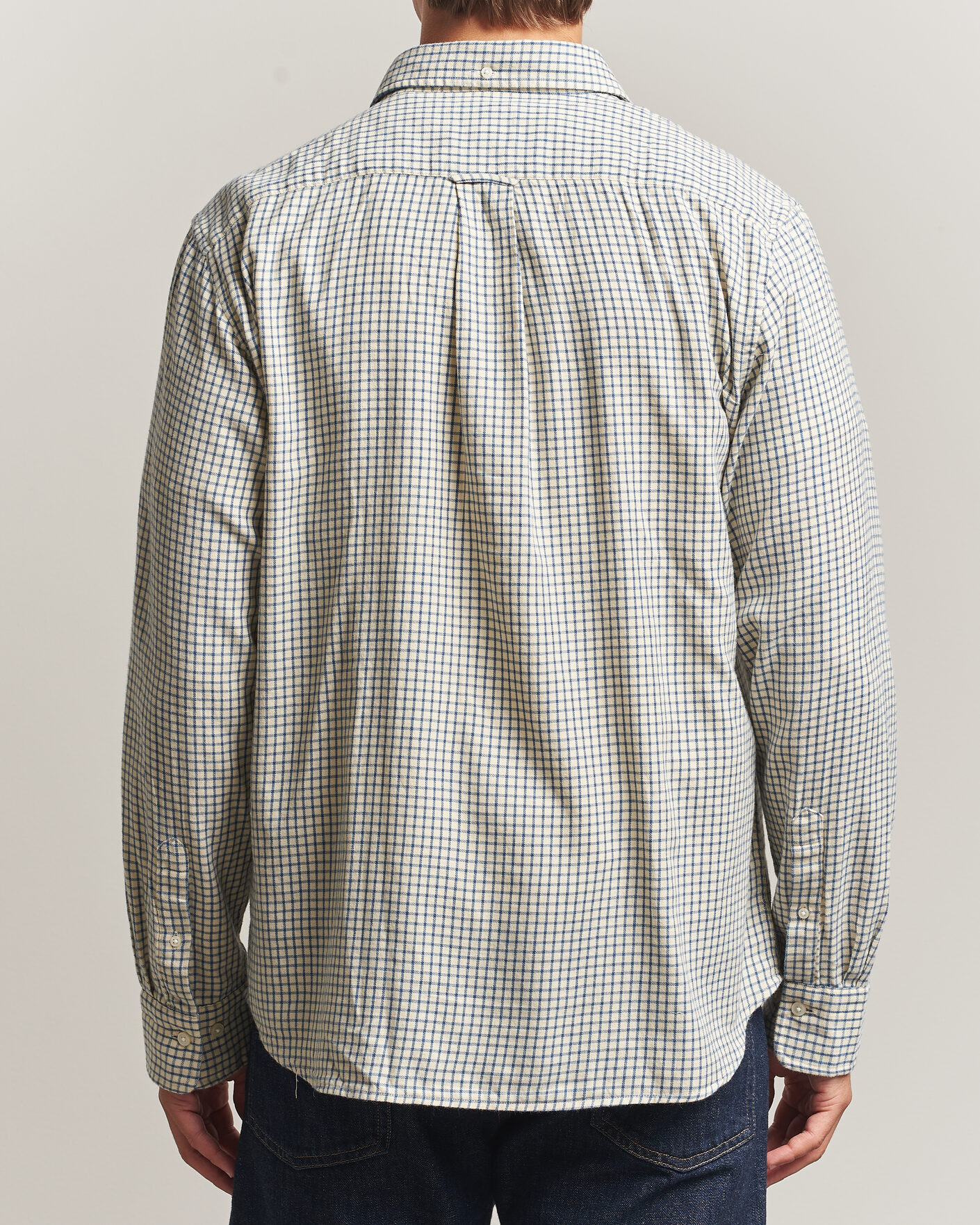 Mies | Kauluspaidat | Gant | Regular Fit Windblown Flannel Checked Shirt Blue Horizon