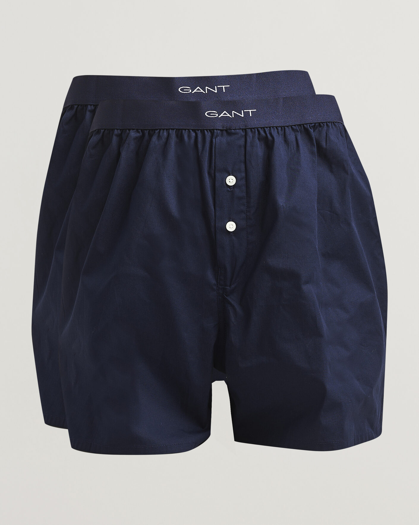 Mies | Alusvaatteet | Gant | 2-Pack Woven Boxer Shorts Evening Blue