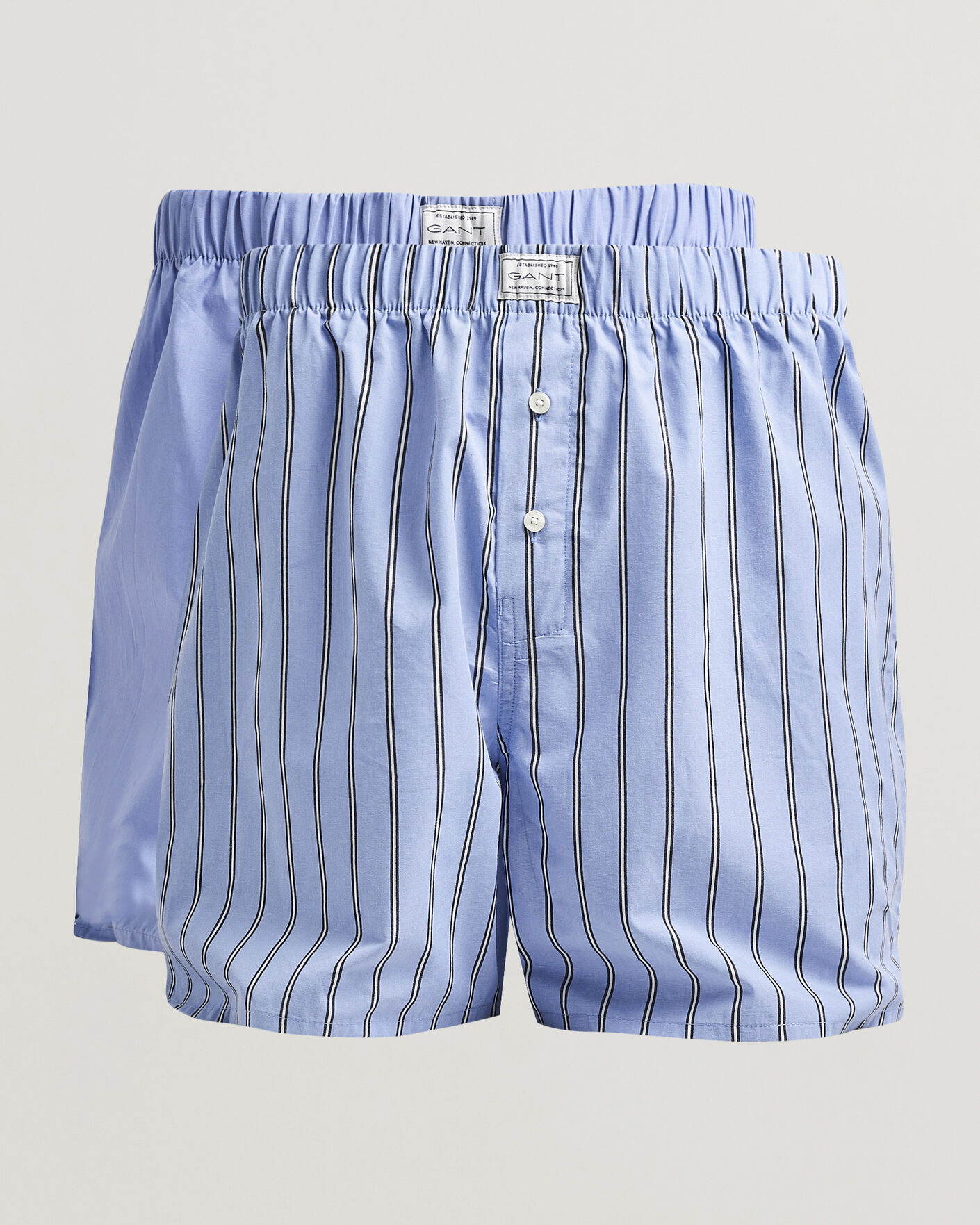 Mies | Alusvaatteet | Gant | 2-Pack Woven Boxer Shorts Light Blue