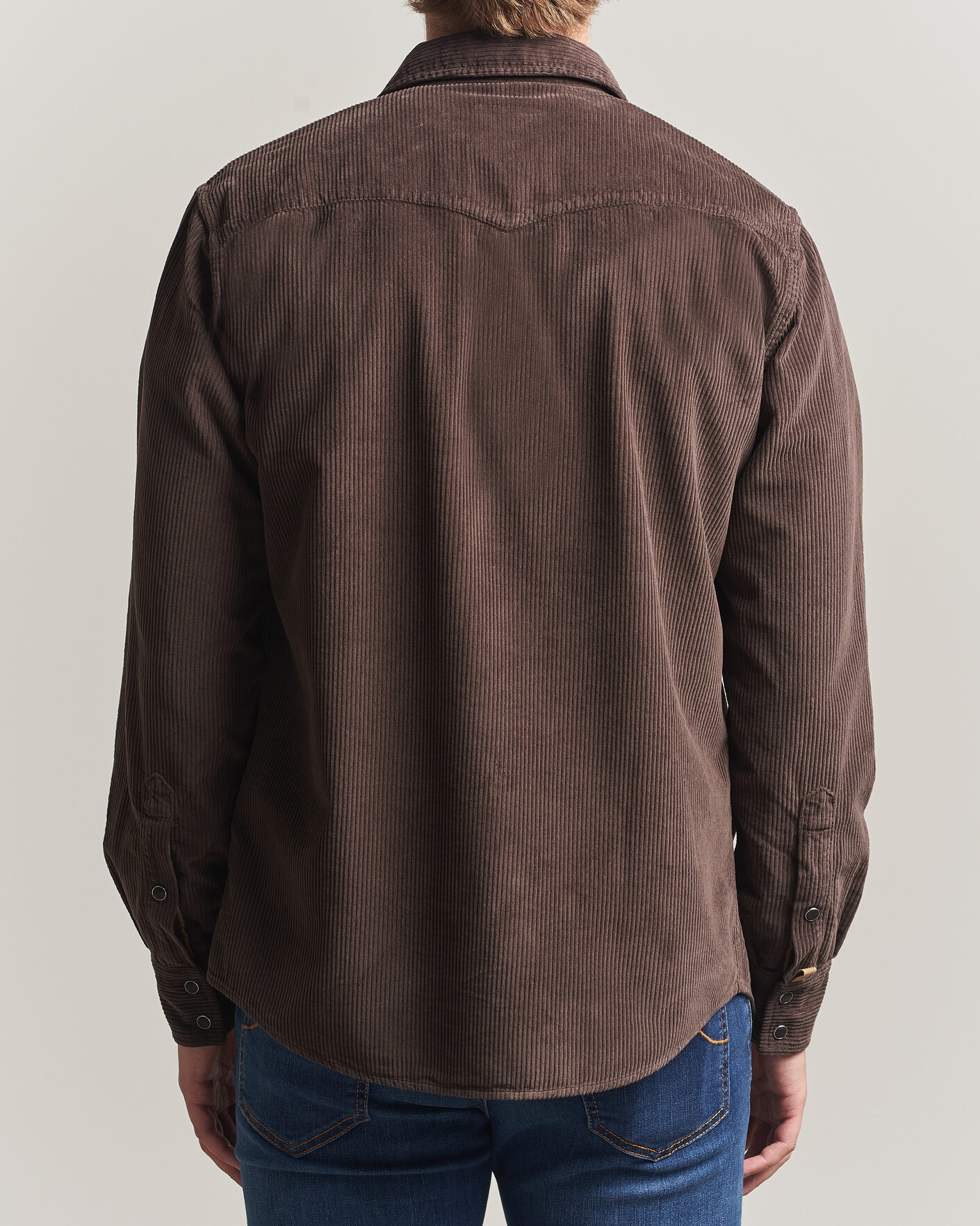 Mies | Kauluspaidat | Jacob Cohën | Cord Pocket Overshirt Brown