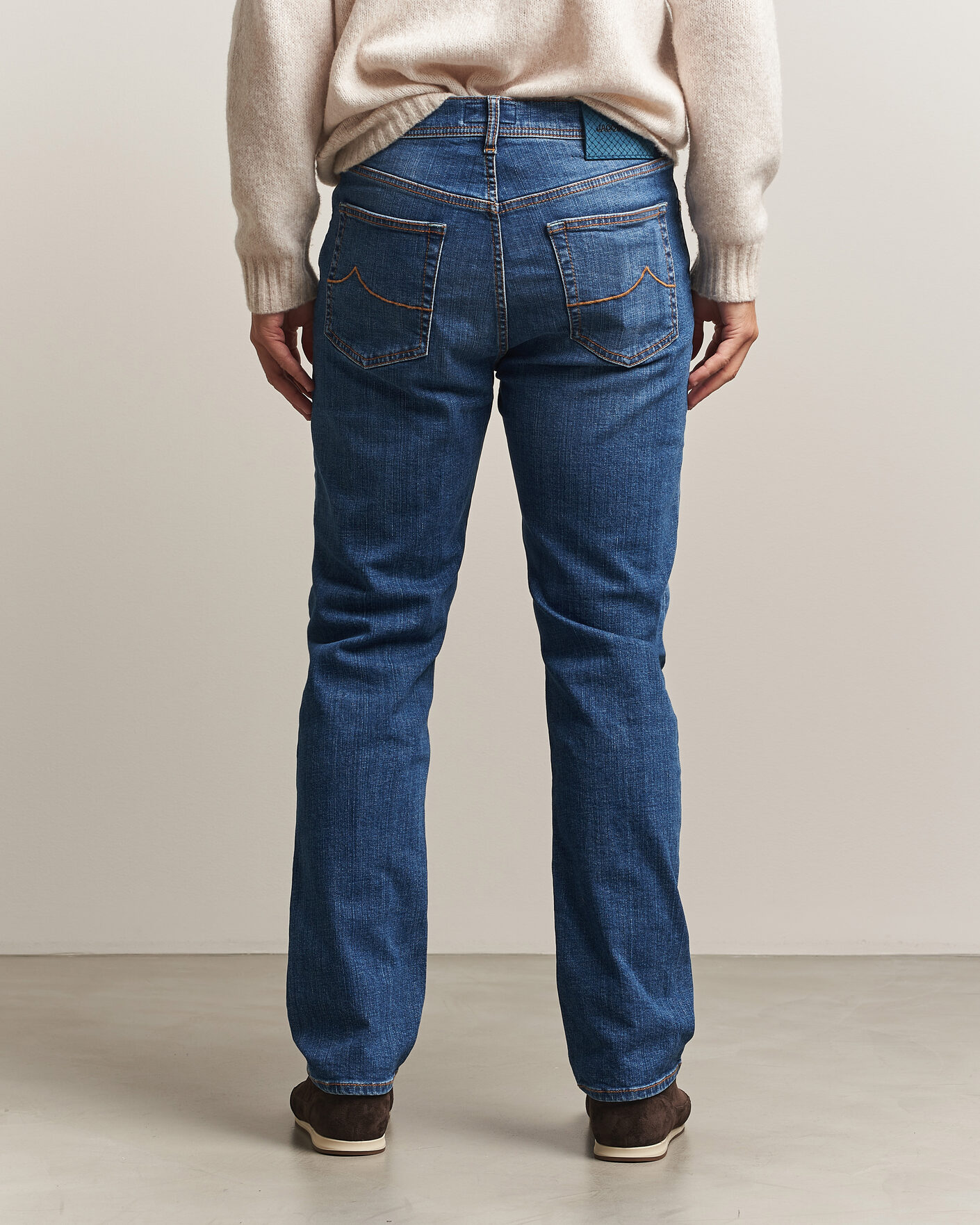 Mies | Farkut | Jacob Cohën | Edos Regular Straight Fit Jeans Mid Blue