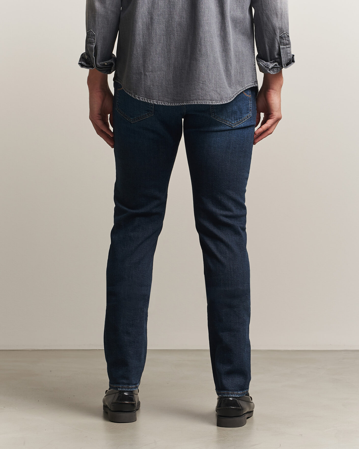 Mies | Farkut | Jacob Cohën | Bard Slim Fit Apres Ski Patch Stretch Jeans Blue