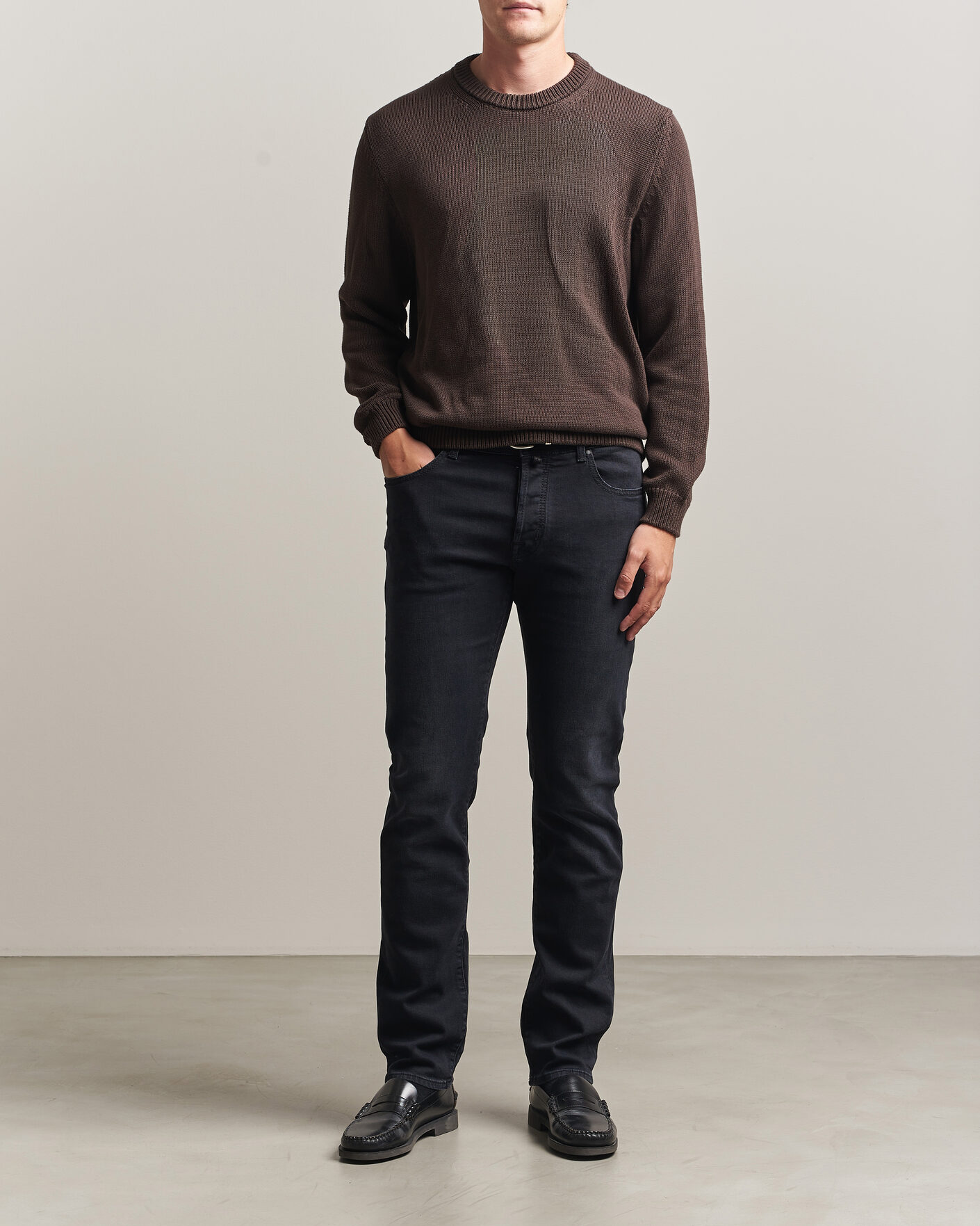 Mies | Farkut | Jacob Cohën | Bard Slim Fit Stretch Jeans Washed Black