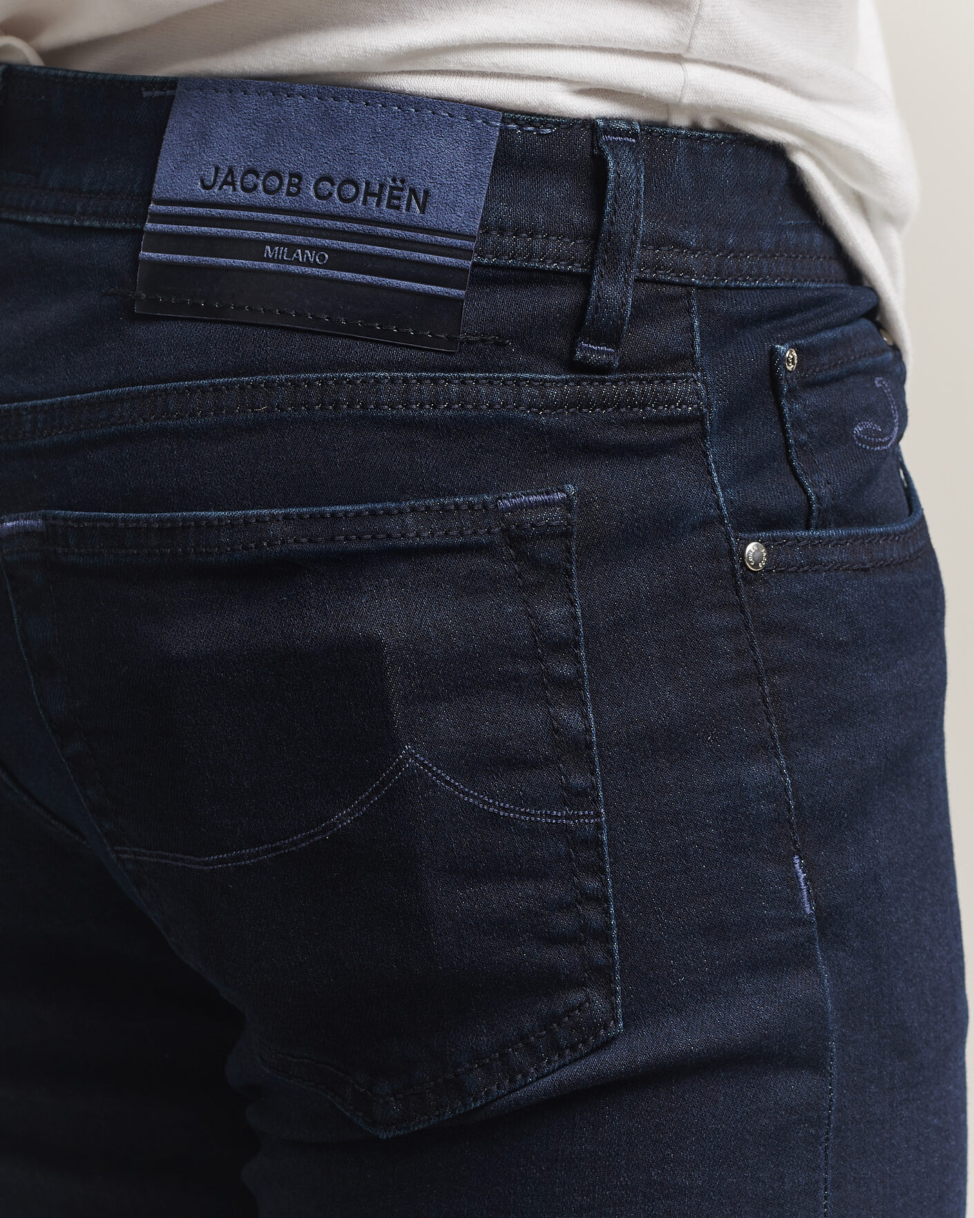 Mies | Farkut | Jacob Cohën | Bard Slim Fit Stretch Jeans Overdyed Blue