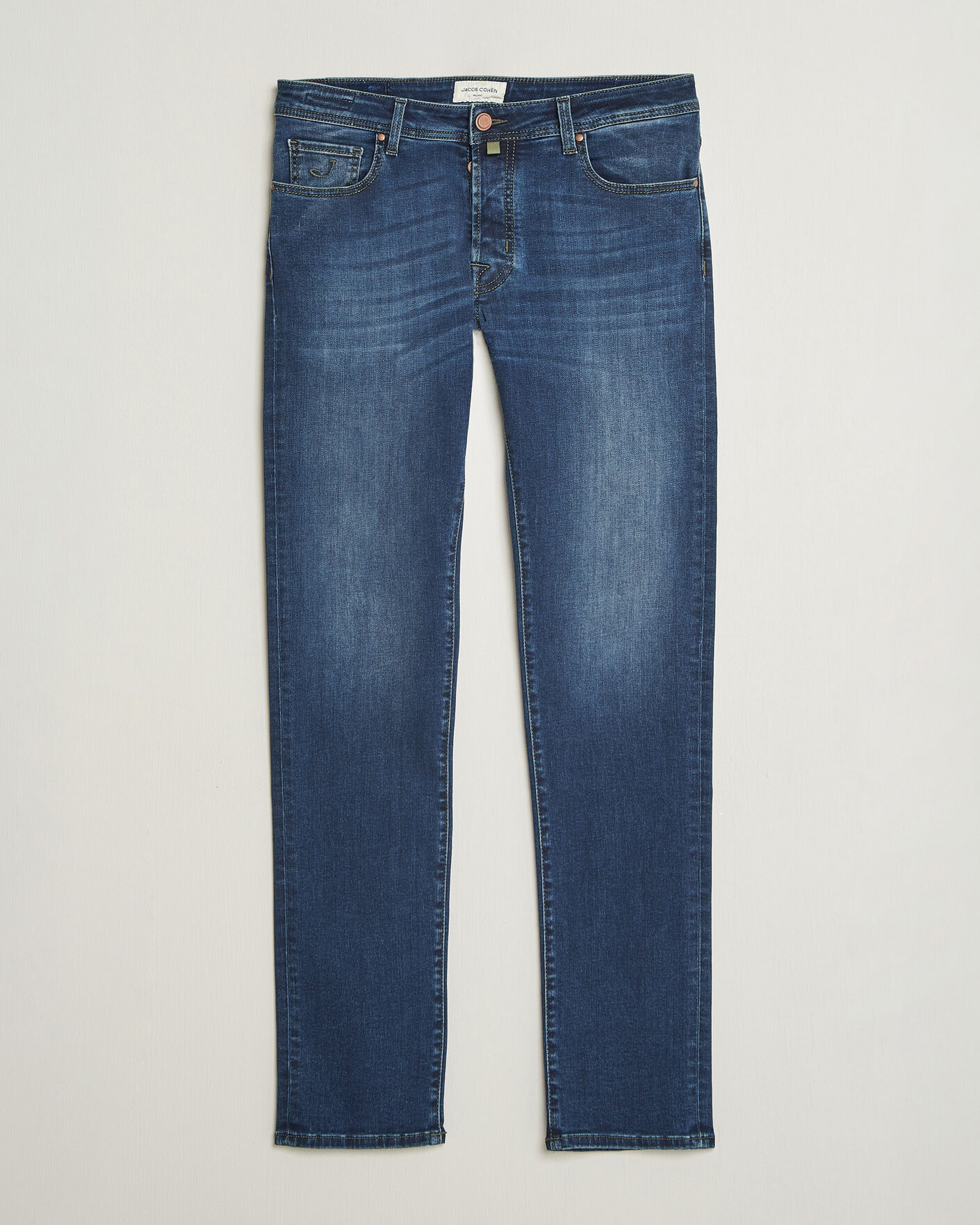 Mies | Farkut | Jacob Cohën | Bard Slim Fit Stretch Jeans Mid Blue