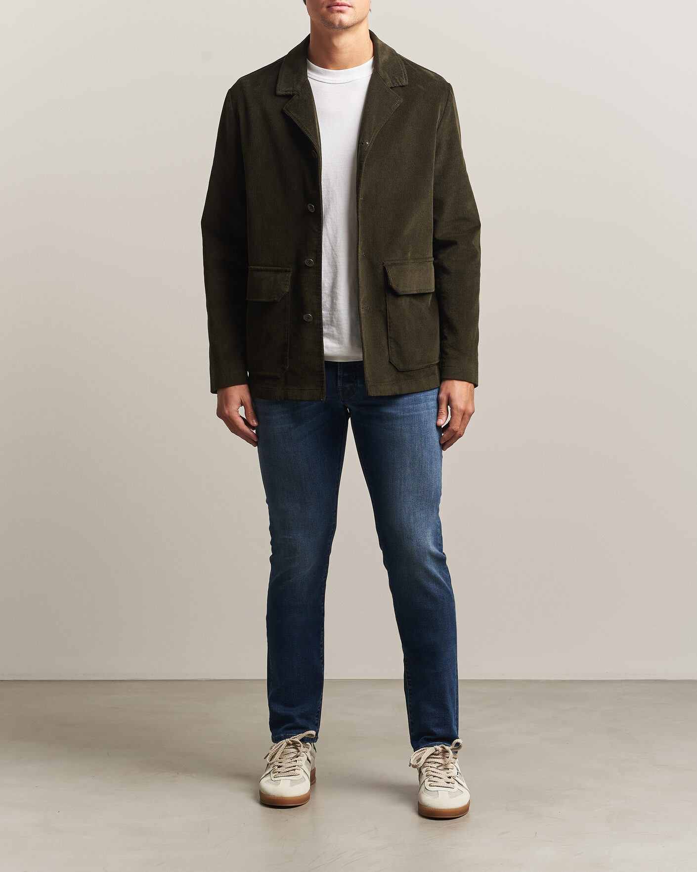 Mies | Farkut | Jacob Cohën | Bard Slim Fit Stretch Jeans Mid Blue