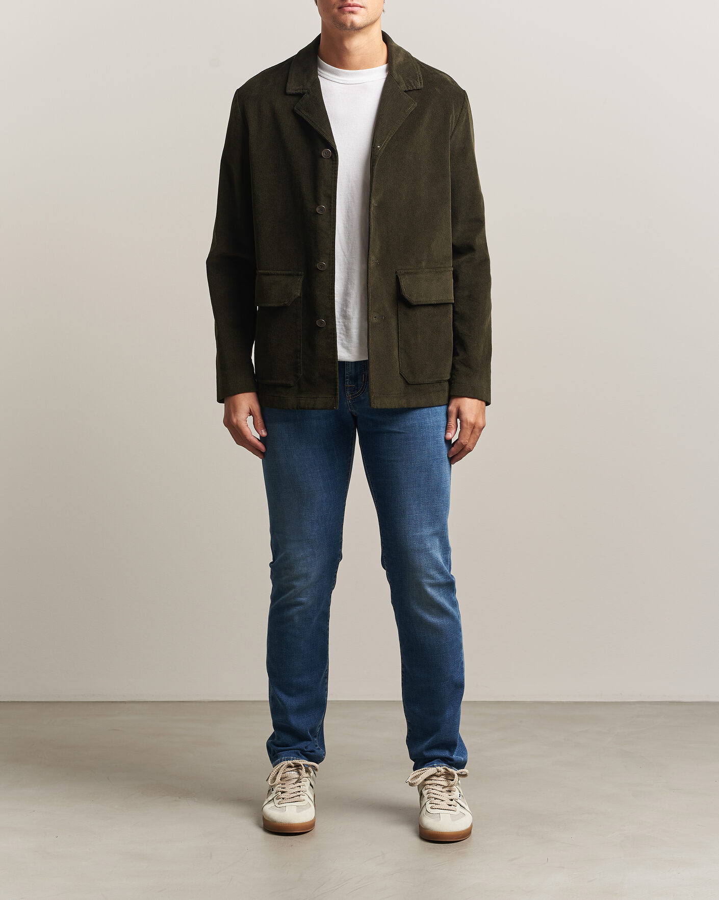Mies | Farkut | Jacob Cohën | Bard Fast Slim Fit Stretch Jeans Mid Blue