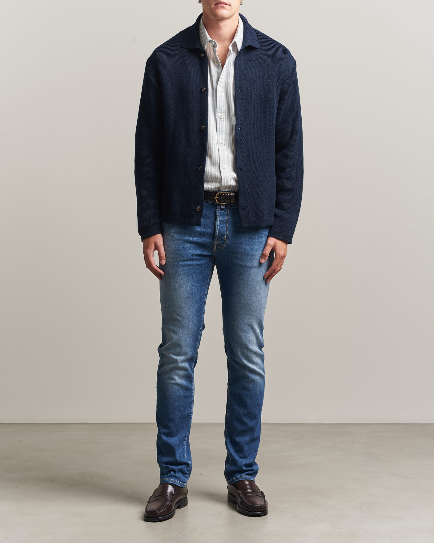 Mies | Farkut | Jacob Cohën | Bard Slim Fit Stretch Jeans Light Blue