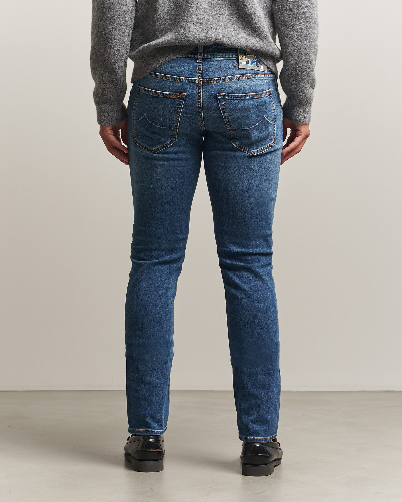 Mies | Farkut | Jacob Cohën | Nick F1 Slim Fit Stretch Jeans Light Blue