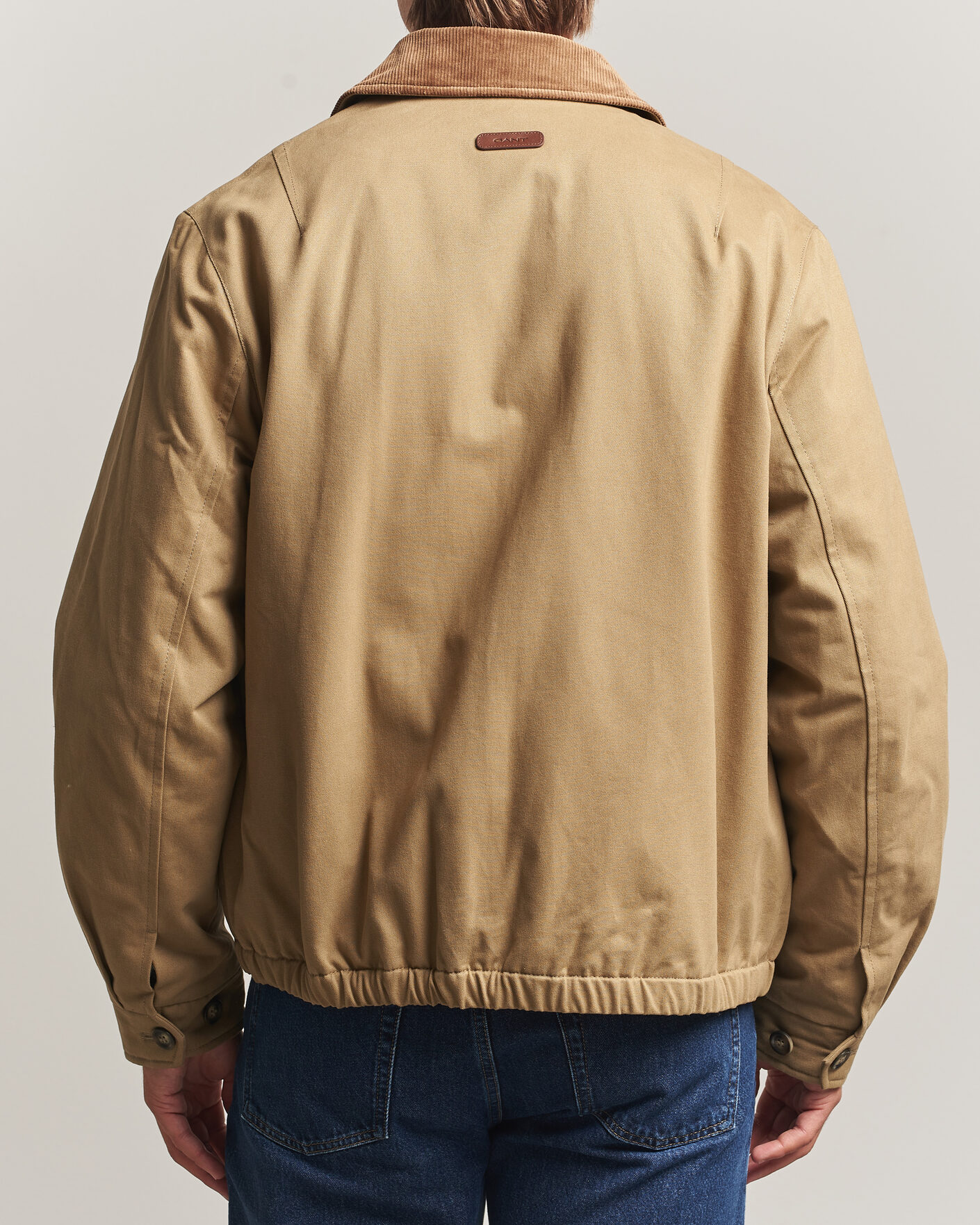 Mies | Takit | Gant | Moleskin Harrington Jacket Light Taupe