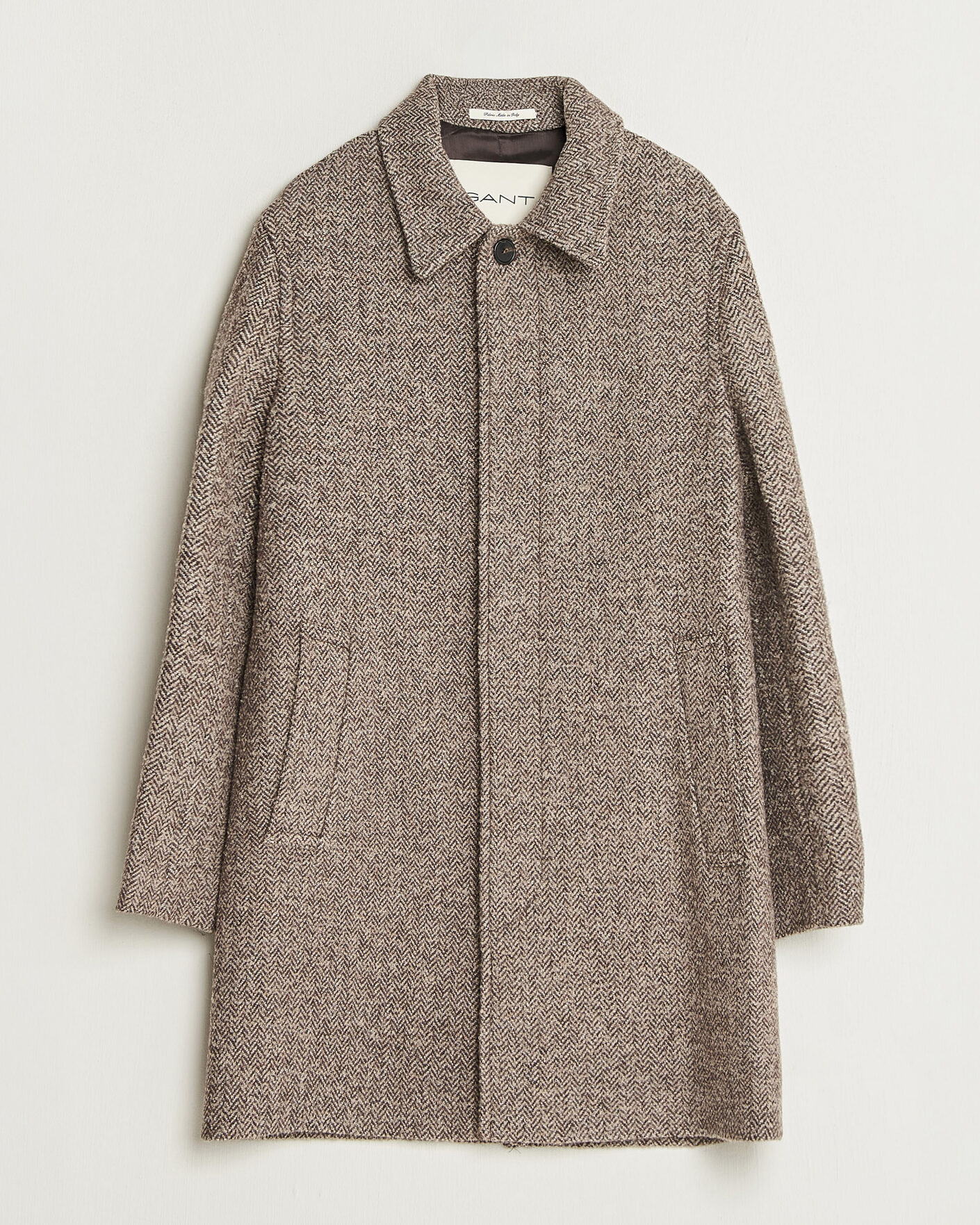 Mies | Takit | Gant | Wool Car Coat Mist Taupe