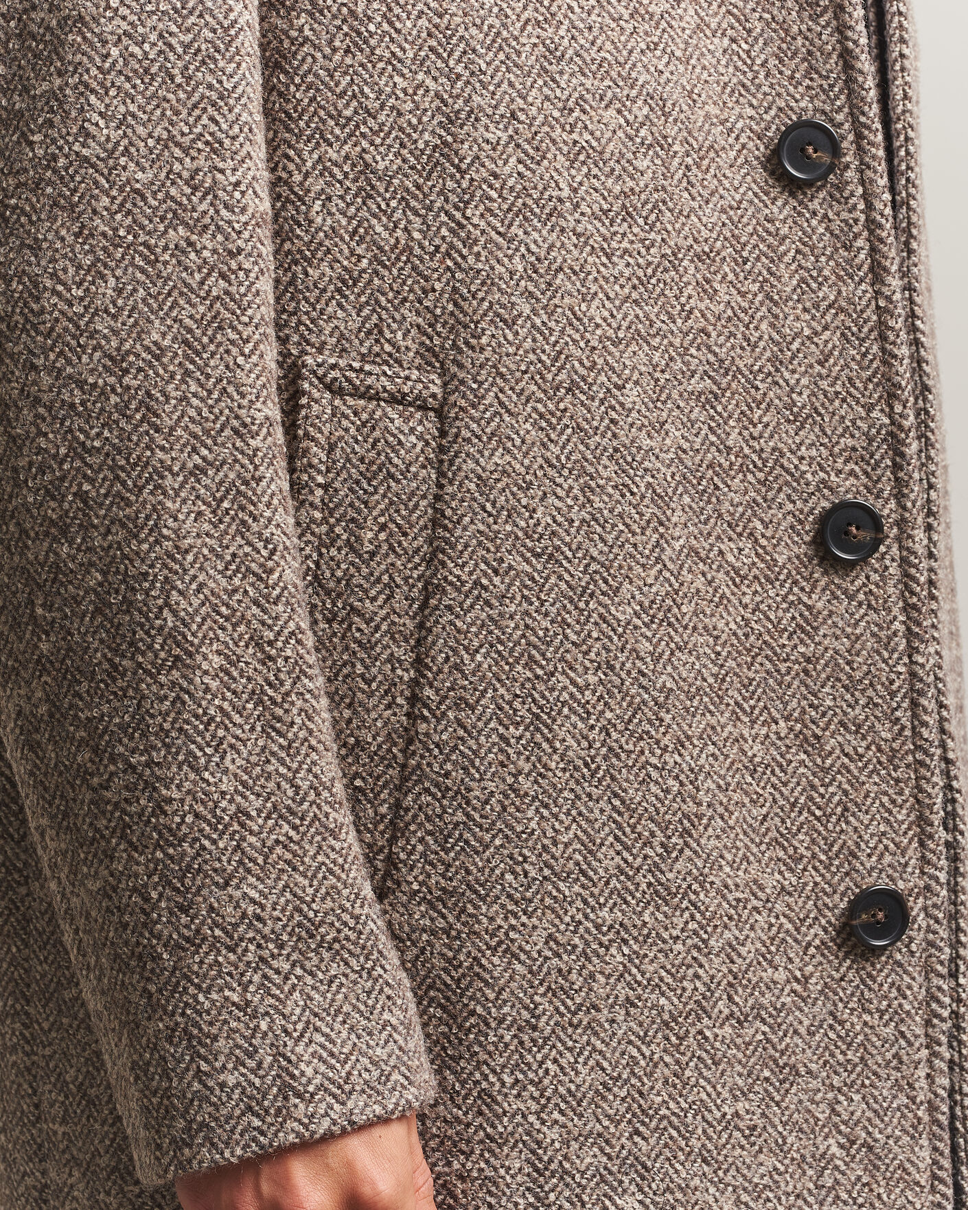 Mies | Takit | Gant | Wool Car Coat Mist Taupe