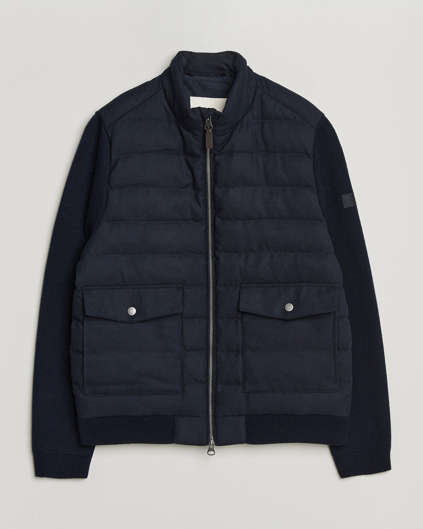 Mies | Takit | Gant | Padded Hybrid Flannel Jacket Evening Blue
