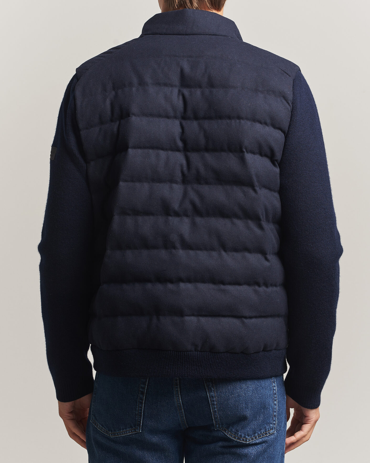 Mies | Takit | Gant | Padded Hybrid Flannel Jacket Evening Blue