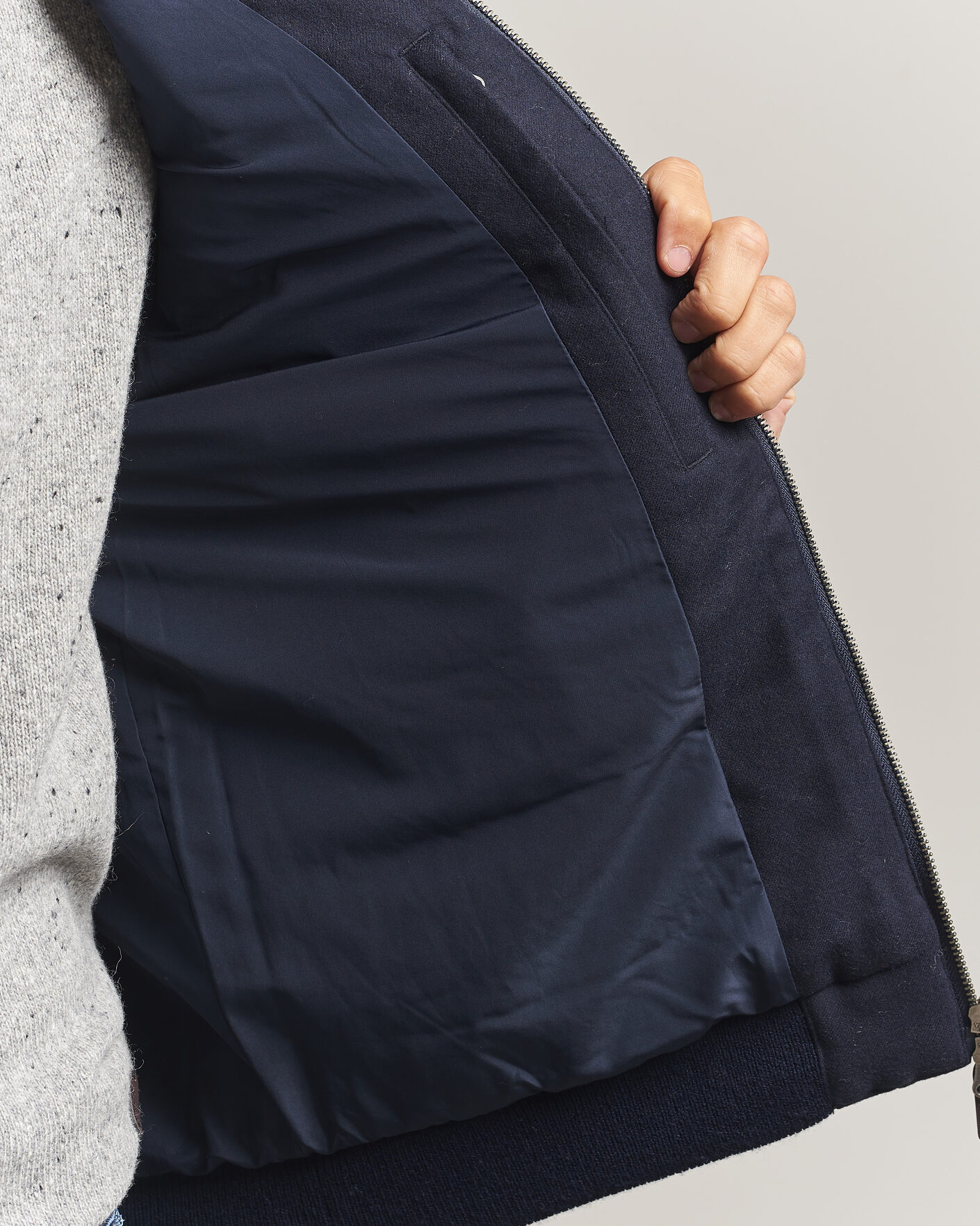 Mies | Takit | Gant | Padded Hybrid Flannel Jacket Evening Blue