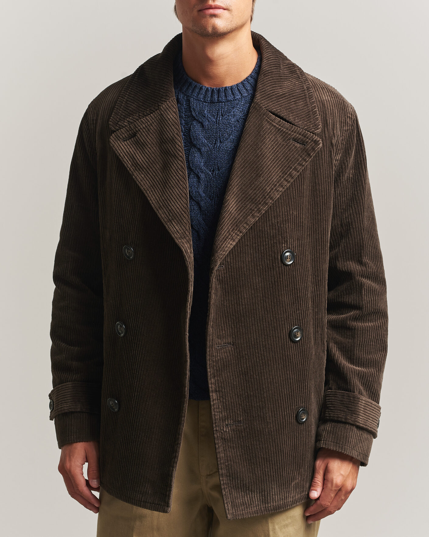 Mies | Takit | Gant | Corduroy Peacoat Black Brown