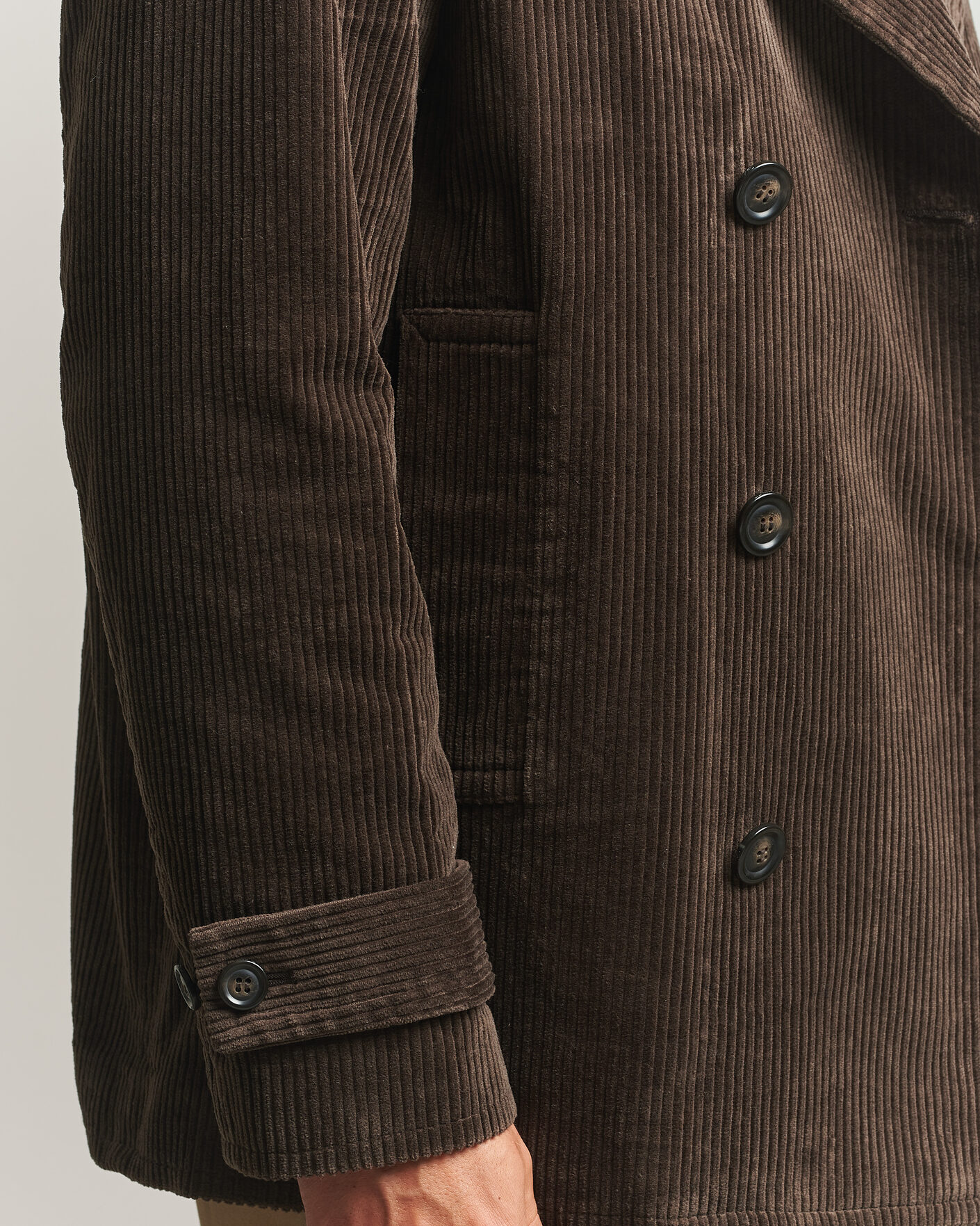 Mies | Takit | Gant | Corduroy Peacoat Black Brown