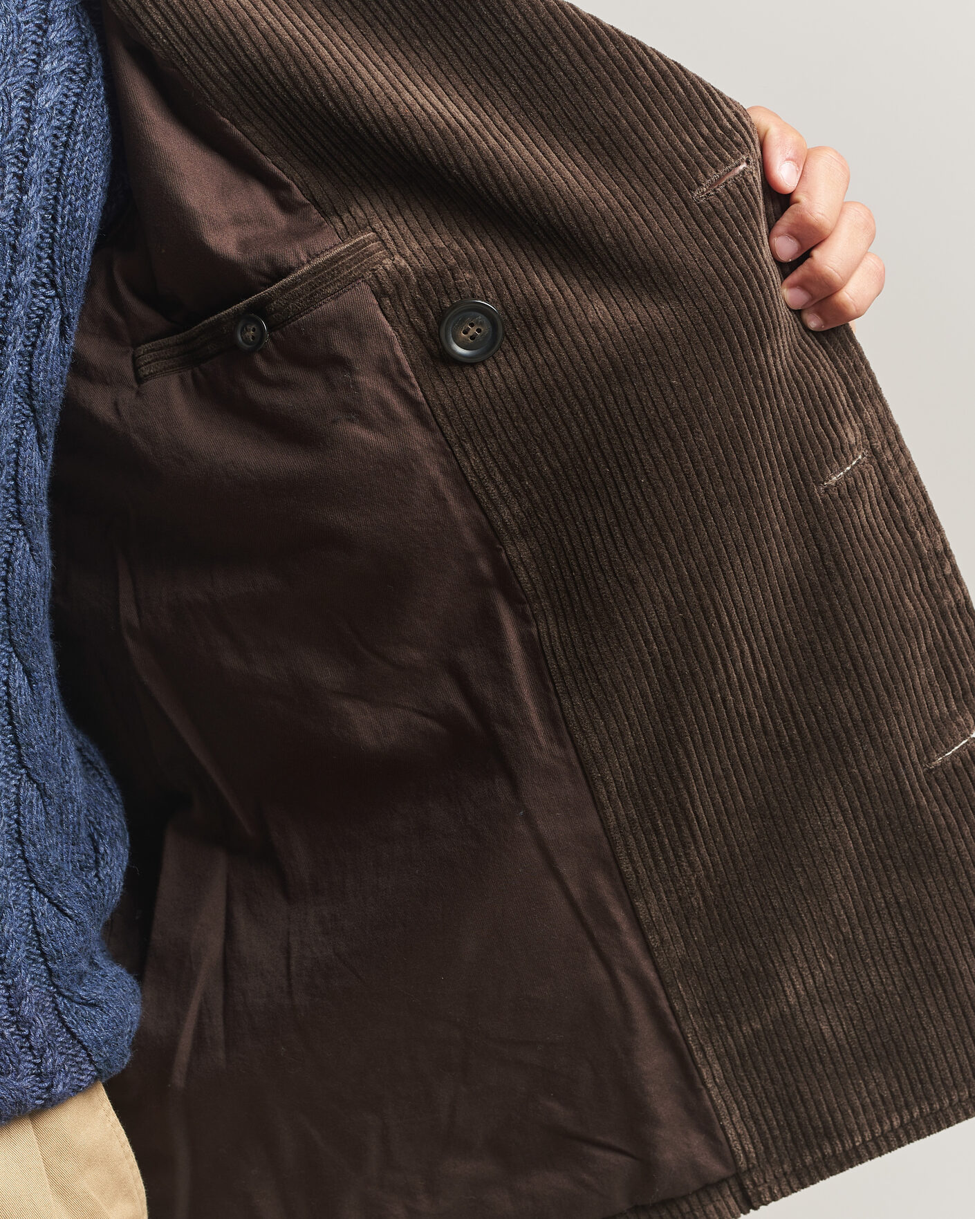 Mies | Takit | Gant | Corduroy Peacoat Black Brown