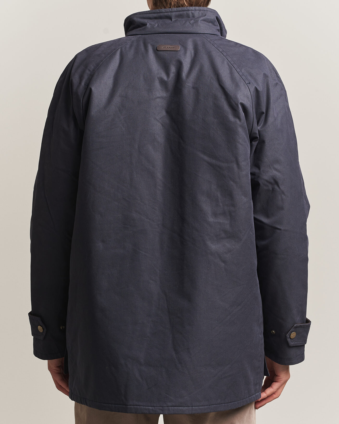 Mies | Takit | Gant | Waxed Double Decker Jacket Evening Blue