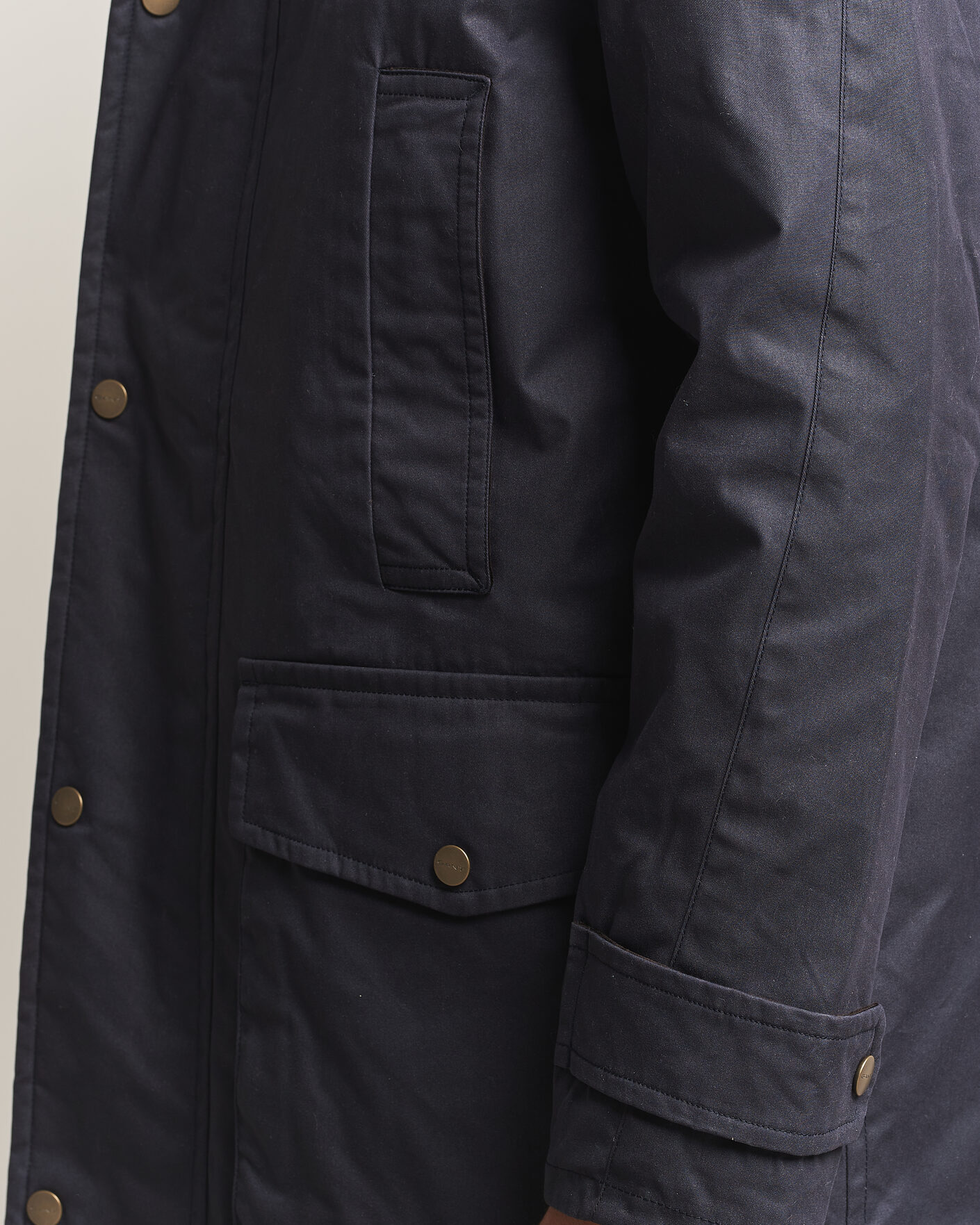 Mies | Takit | Gant | Waxed Double Decker Jacket Evening Blue