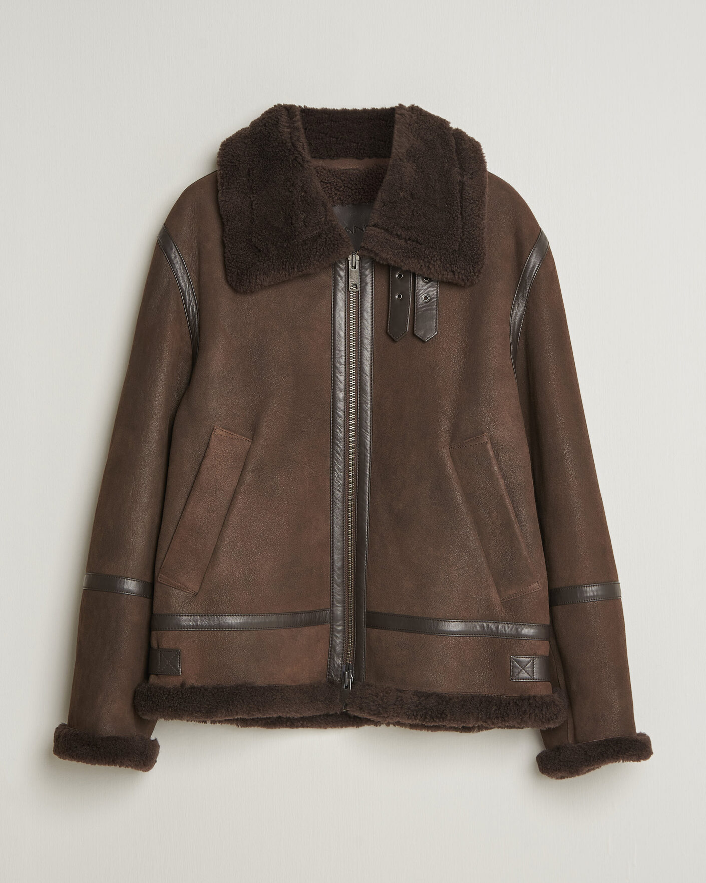 Mies | Takit | Gant | Classic Shearling Jacket Black Brown