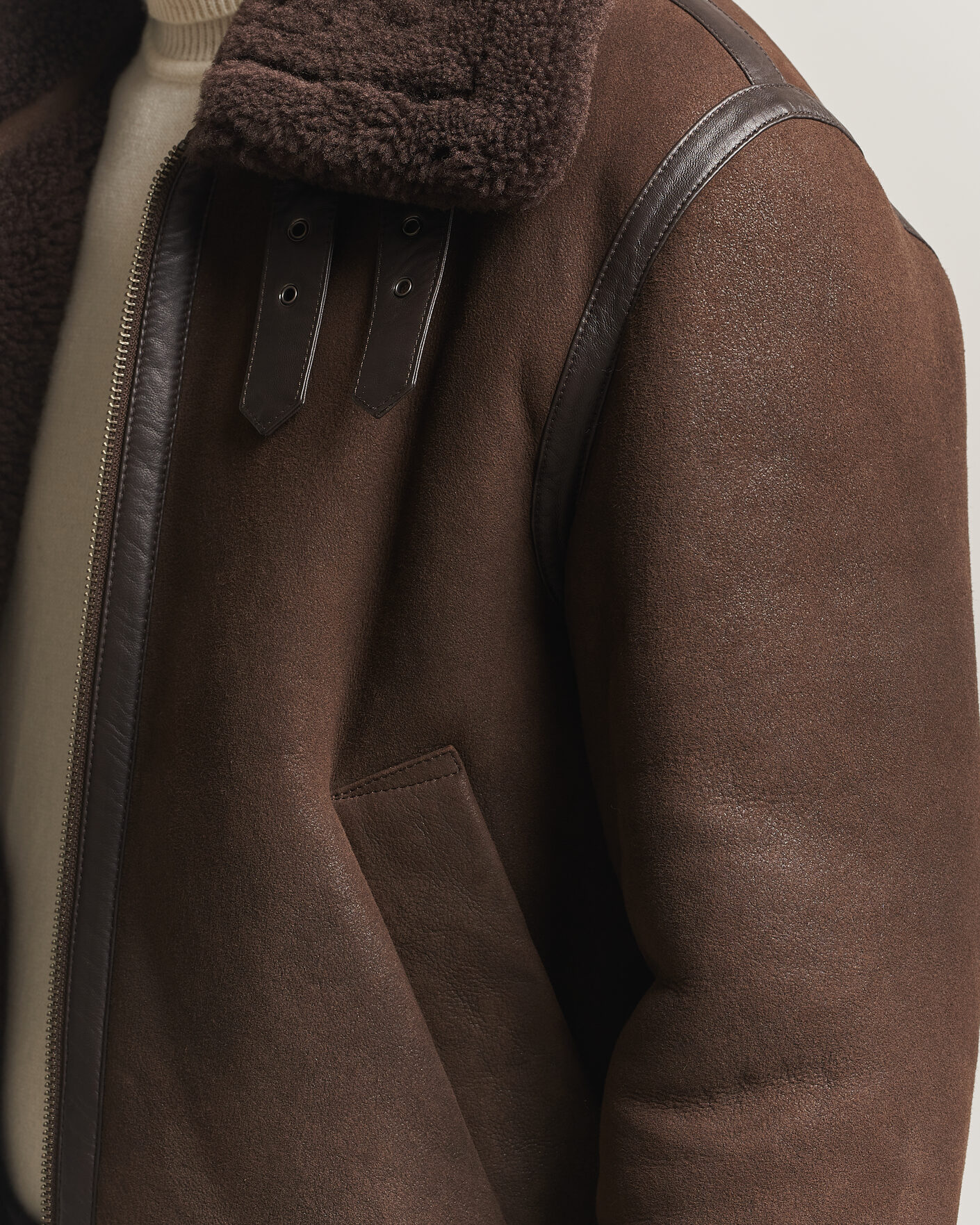 Mies | Takit | Gant | Classic Shearling Jacket Black Brown