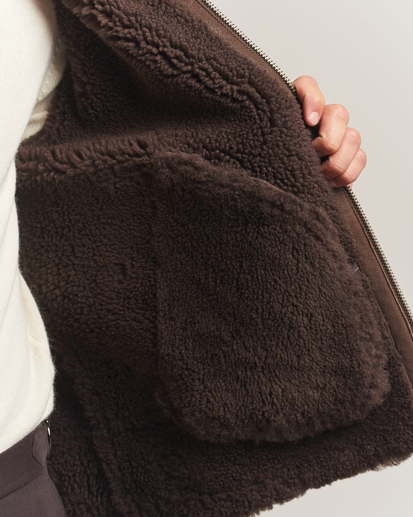 Mies | Takit | Gant | Classic Shearling Jacket Black Brown