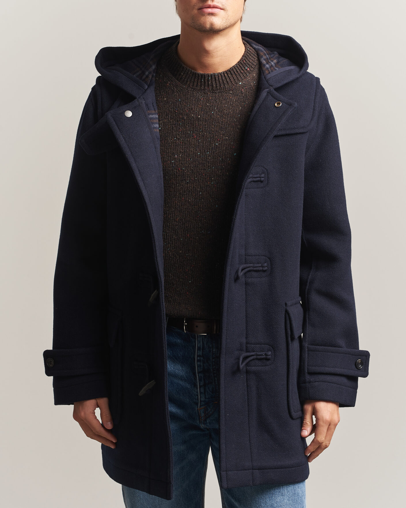 Mies | Takit | Gant | Classic Wool Duffle Coat Evening Blue