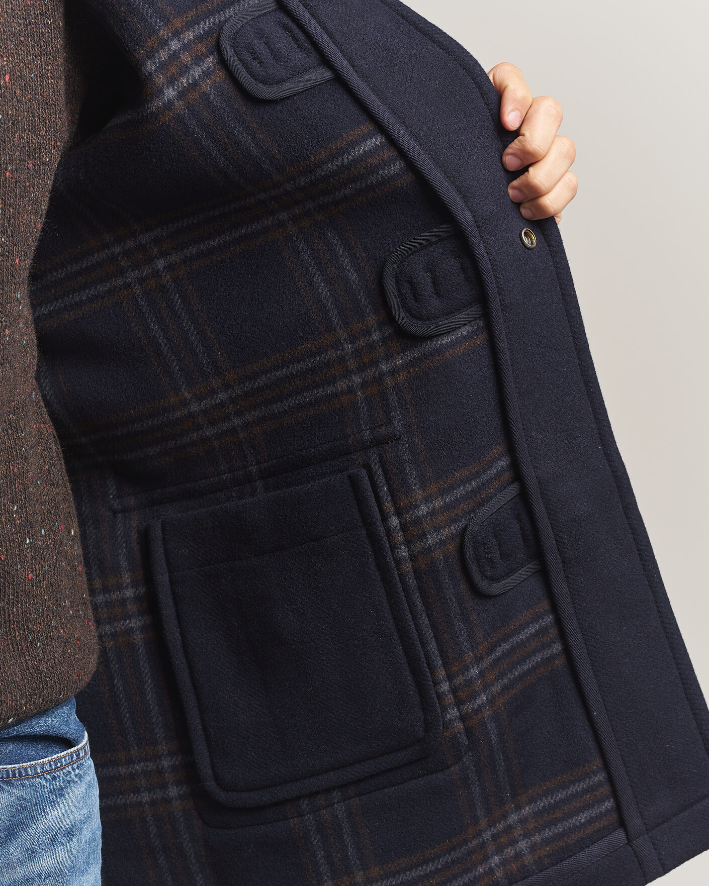 Mies | Takit | Gant | Classic Wool Duffle Coat Evening Blue