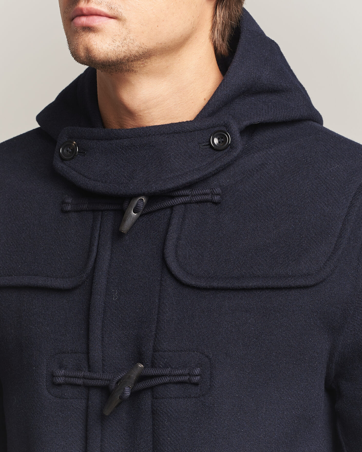 Mies | Takit | Gant | Classic Wool Duffle Coat Evening Blue