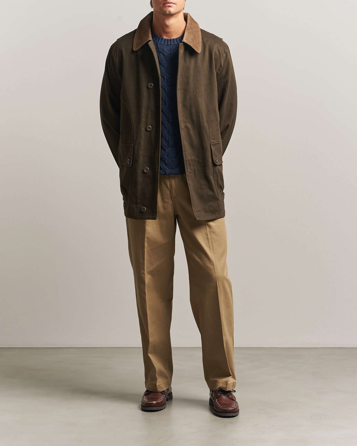 Mies | Takit | Gant | Moleskin Decker Jacket Dark Moss Green