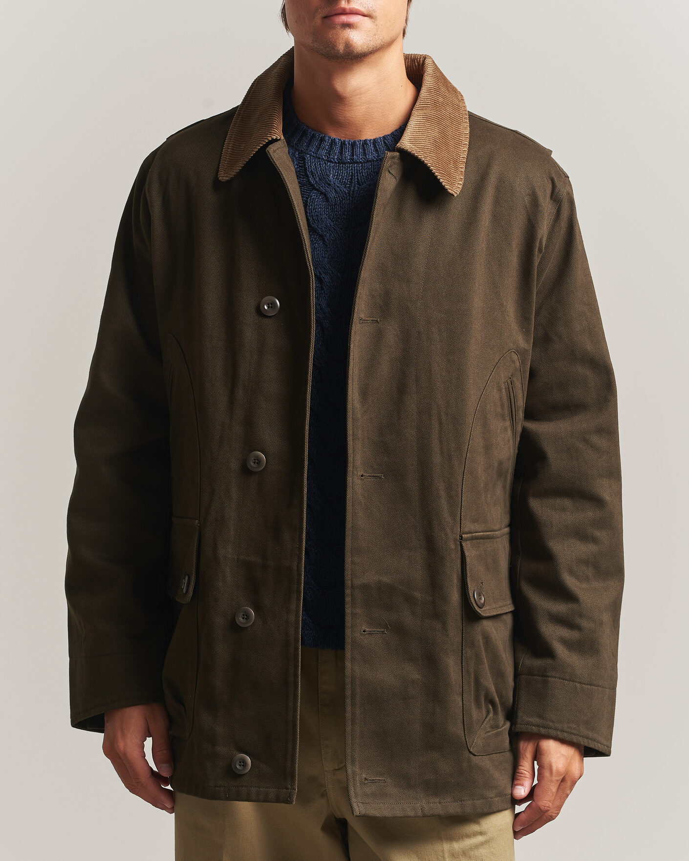 Mies | Takit | Gant | Moleskin Decker Jacket Dark Moss Green