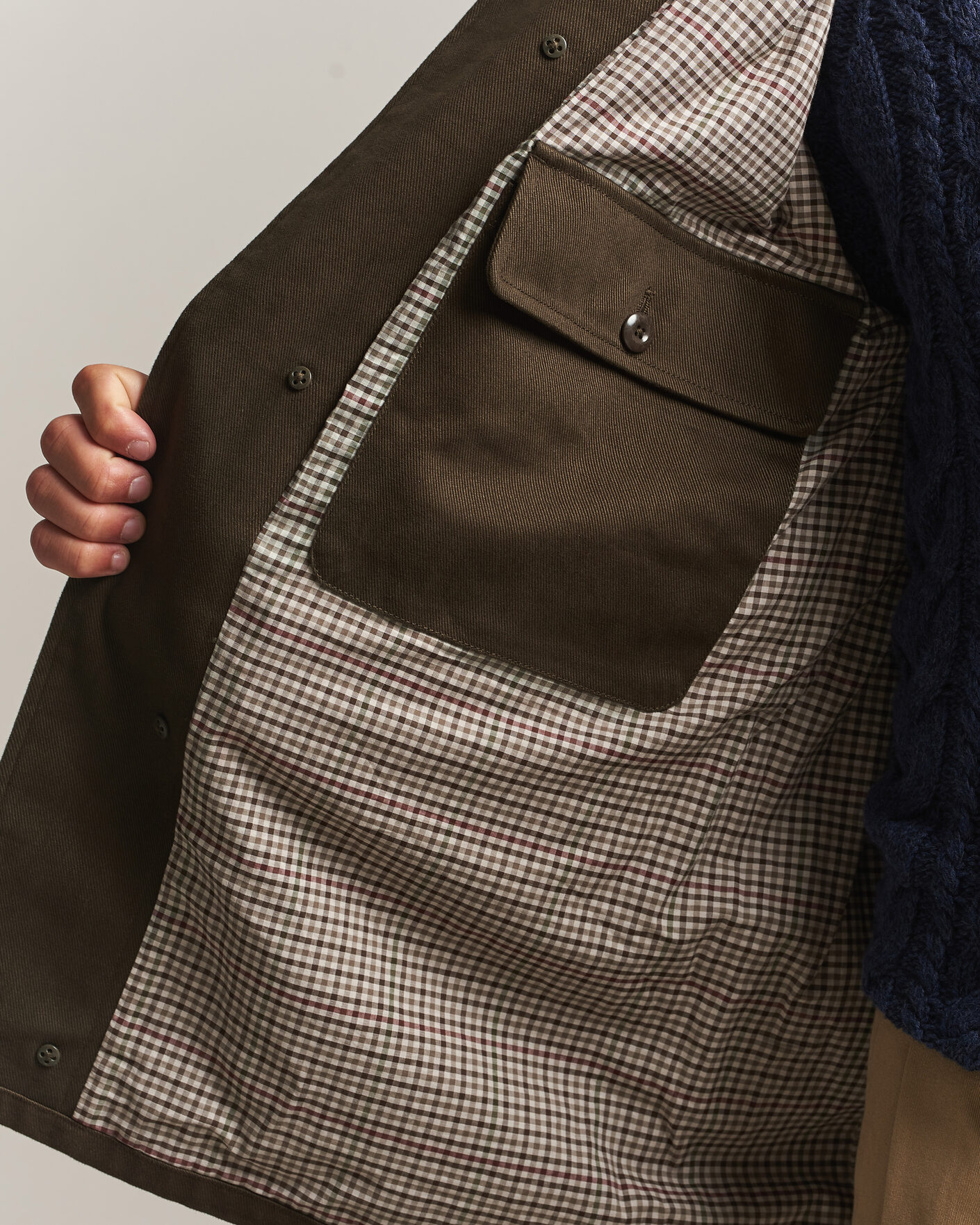 Mies | Takit | Gant | Moleskin Decker Jacket Dark Moss Green