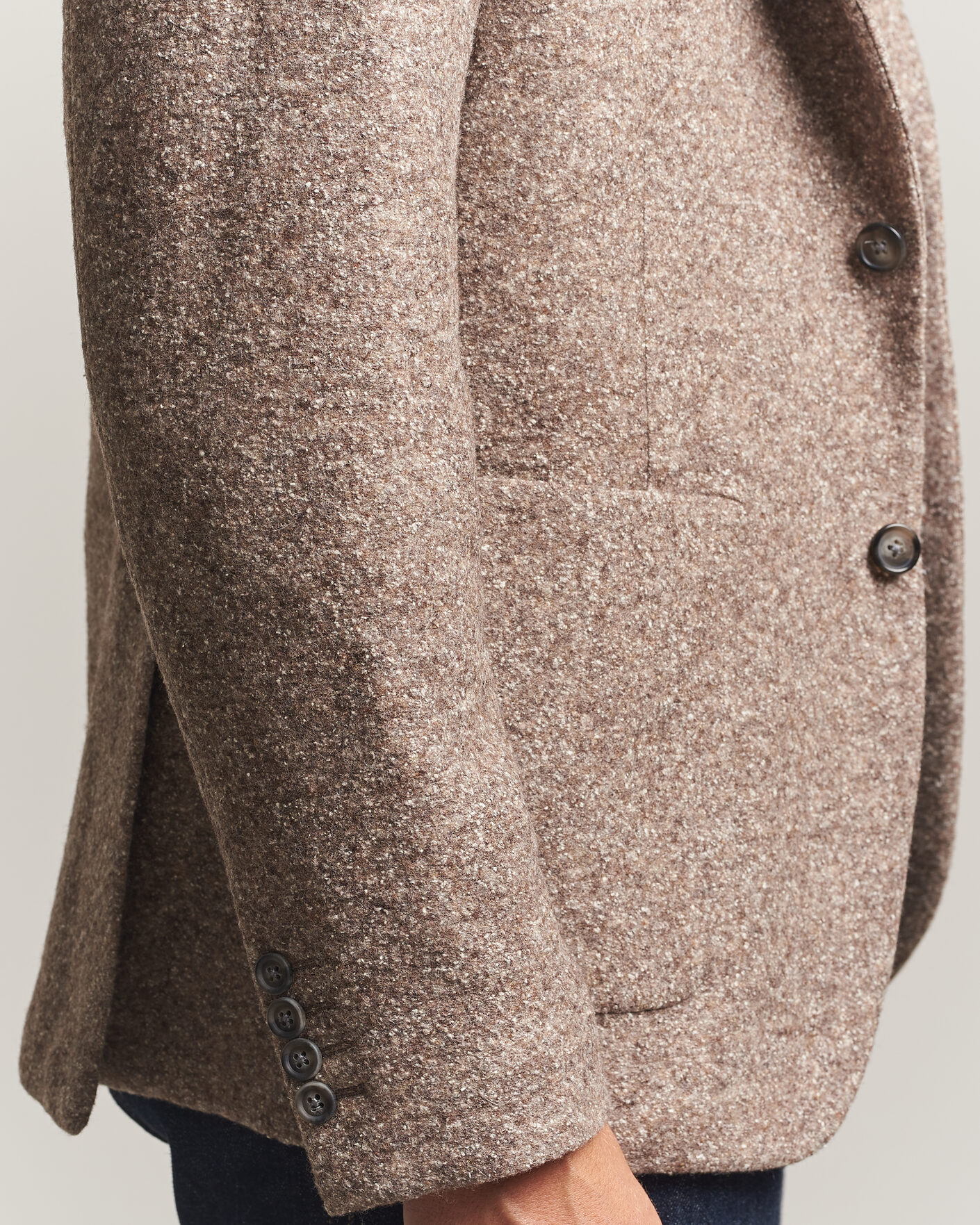 Mies | Pikkutakit | Gant | Wool/Silk Jersey Blazer Clay Beige