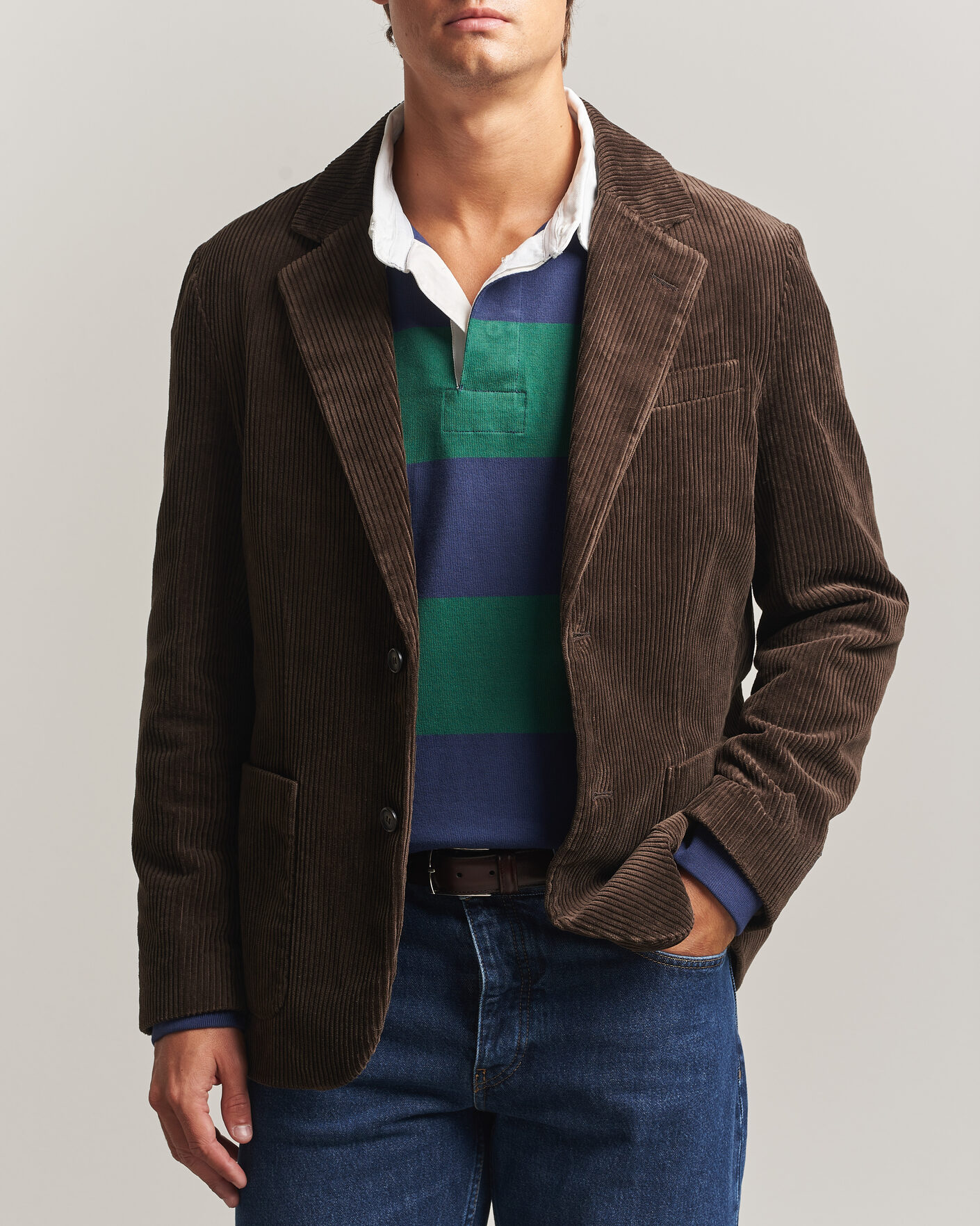 Mies | Pikkutakit | Gant | Corduroy Blazer Black Brown