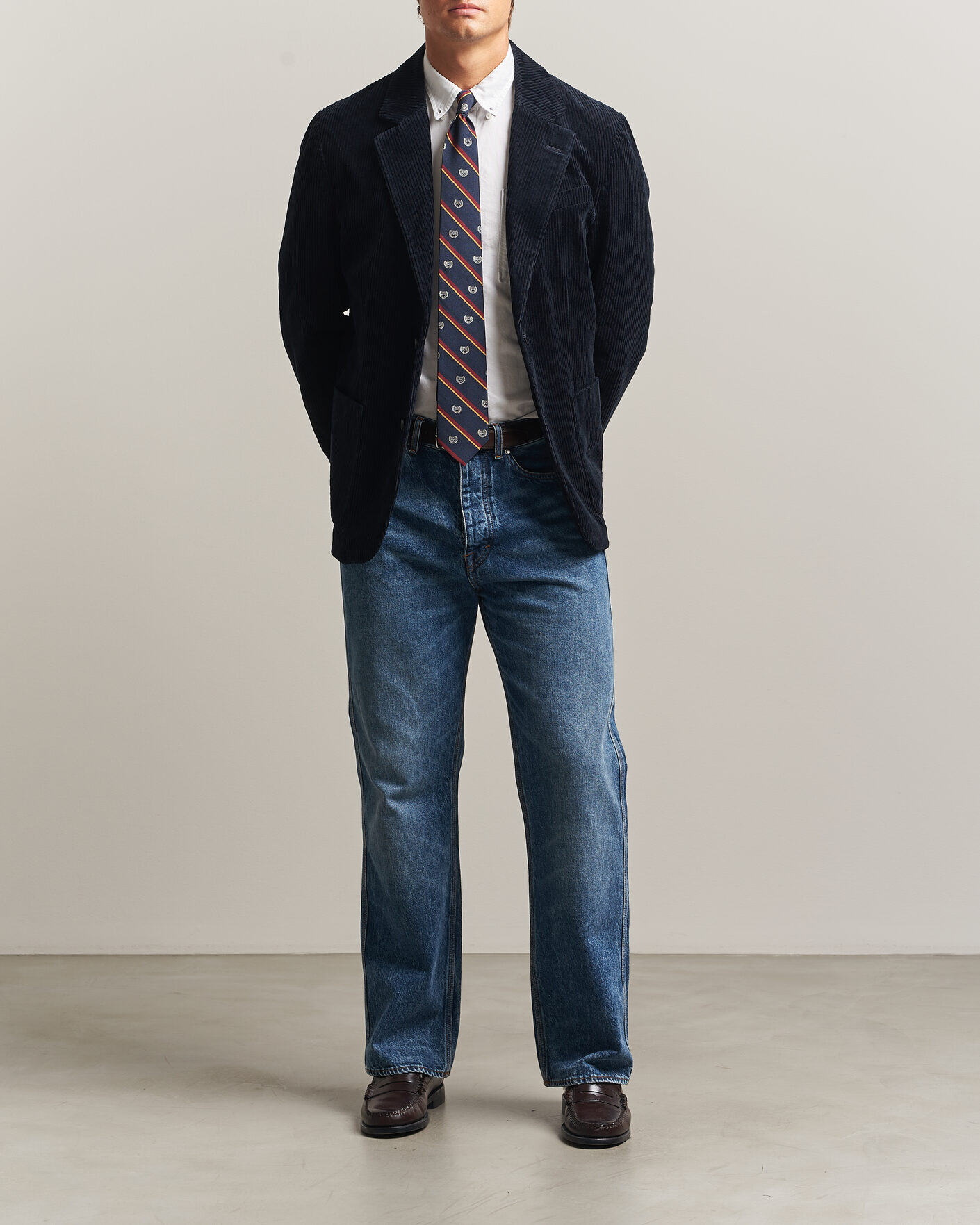 Mies | Pikkutakit | Gant | Corduroy Blazer Evening Blue
