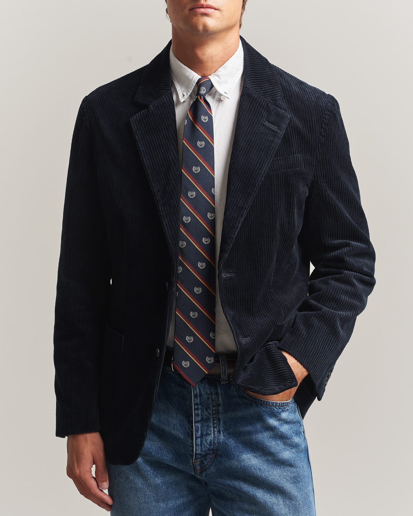 Mies | Pikkutakit | Gant | Corduroy Blazer Evening Blue