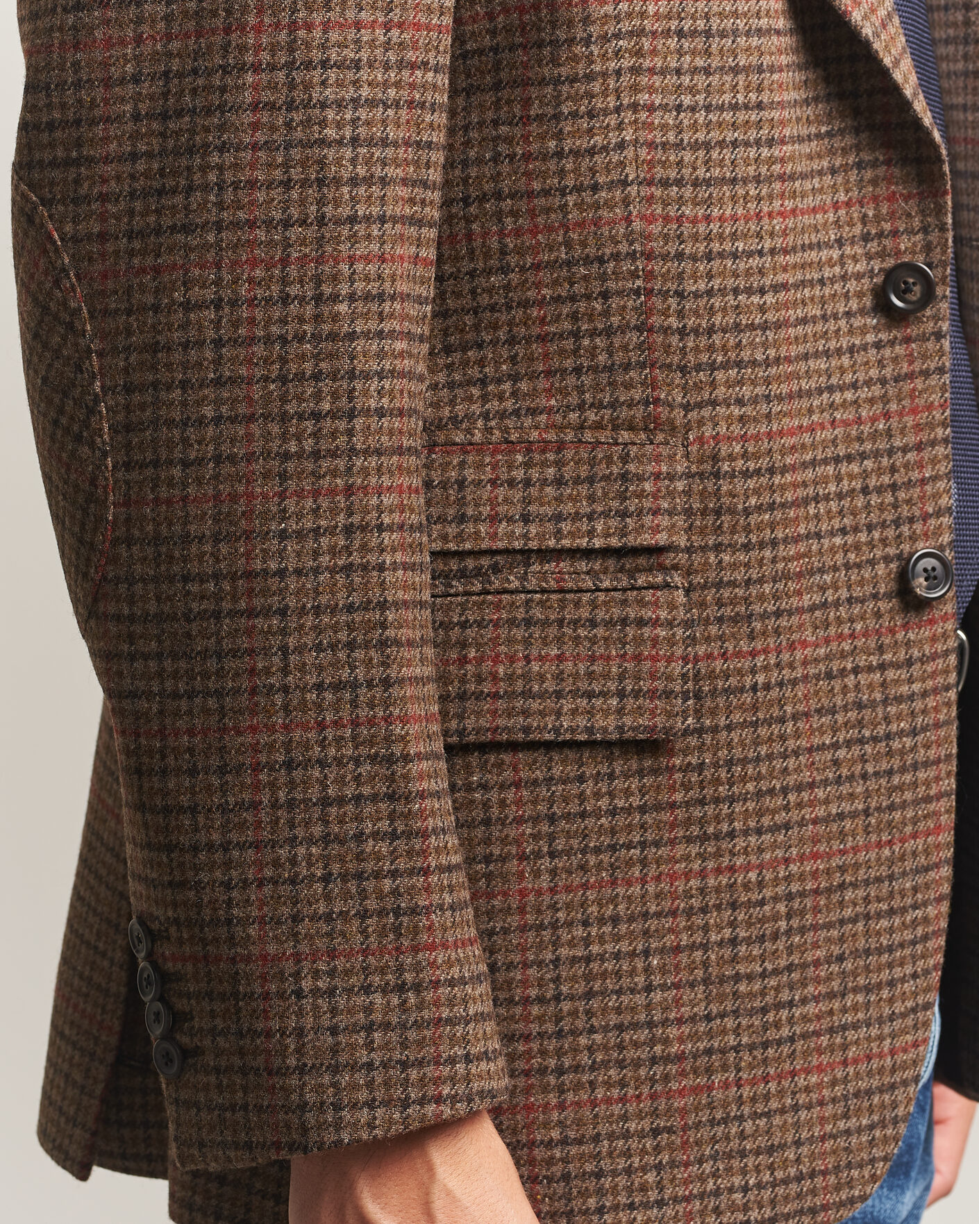 Mies | Takit | Gant | British Tweed Blazer Shadow Brown