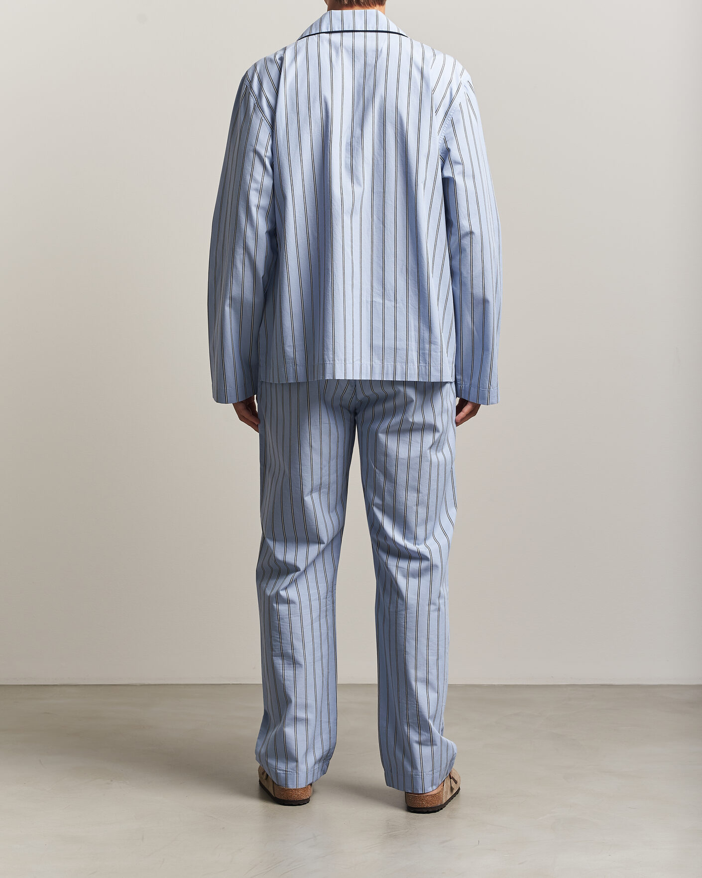 Mies | Yöpuvut ja kylpytakit | Gant | Poplin Striped Pyjama Set Light Blue