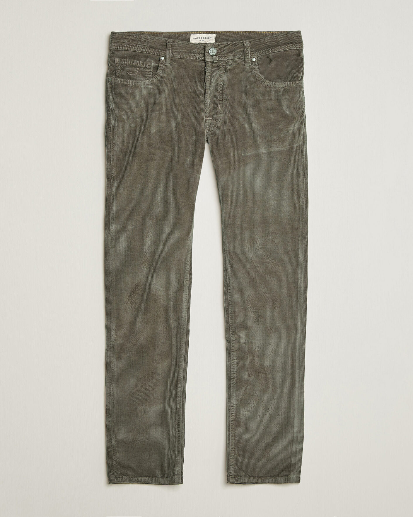 Mies | Housut | Jacob Cohën | Bard 5-Pocket Medium Corduroy Trousers Taupe