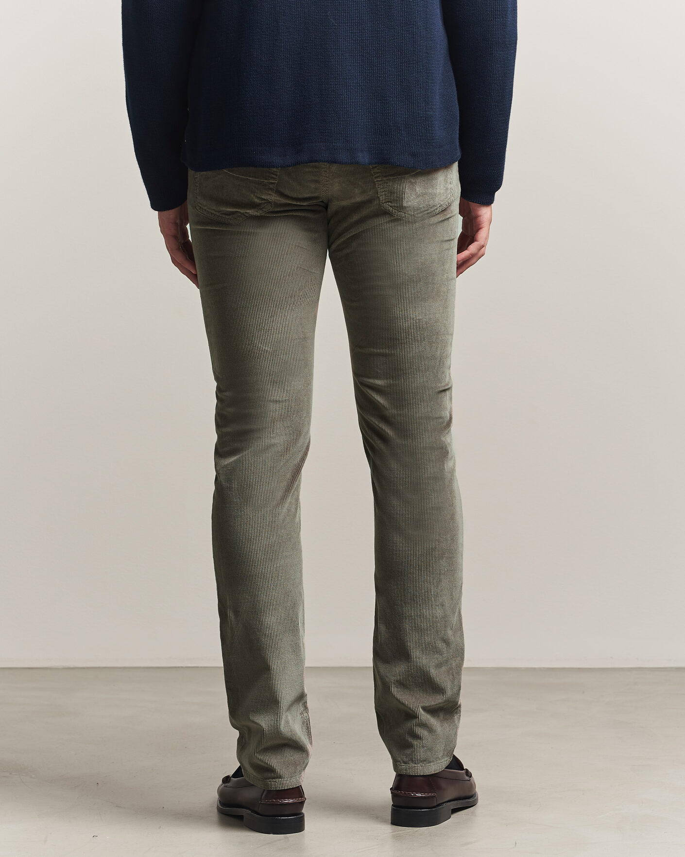 Mies | Housut | Jacob Cohën | Bard 5-Pocket Medium Corduroy Trousers Taupe
