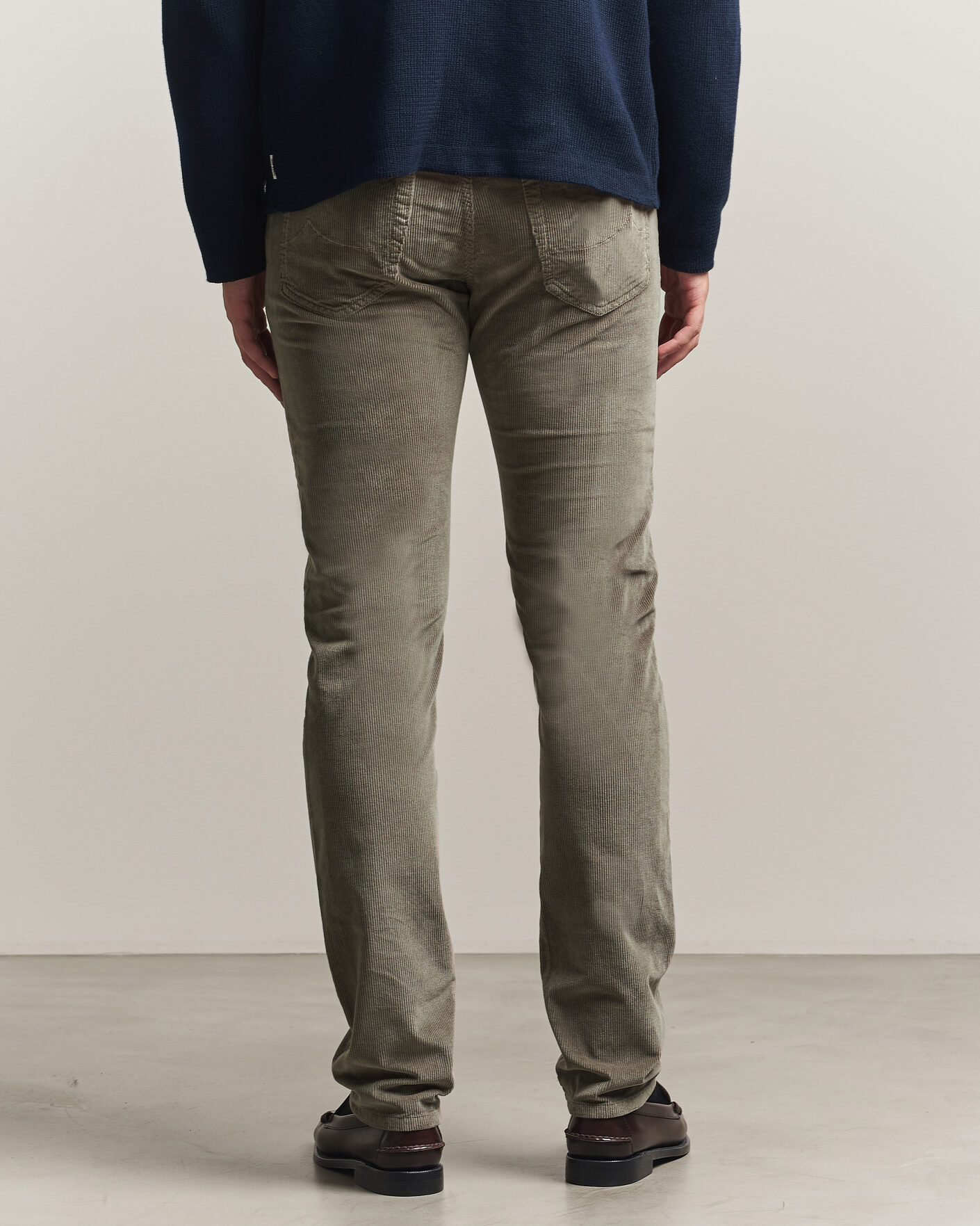 Mies | Housut | Jacob Cohën | Bard 5-Pocket Medium Corduroy Trousers Taupe