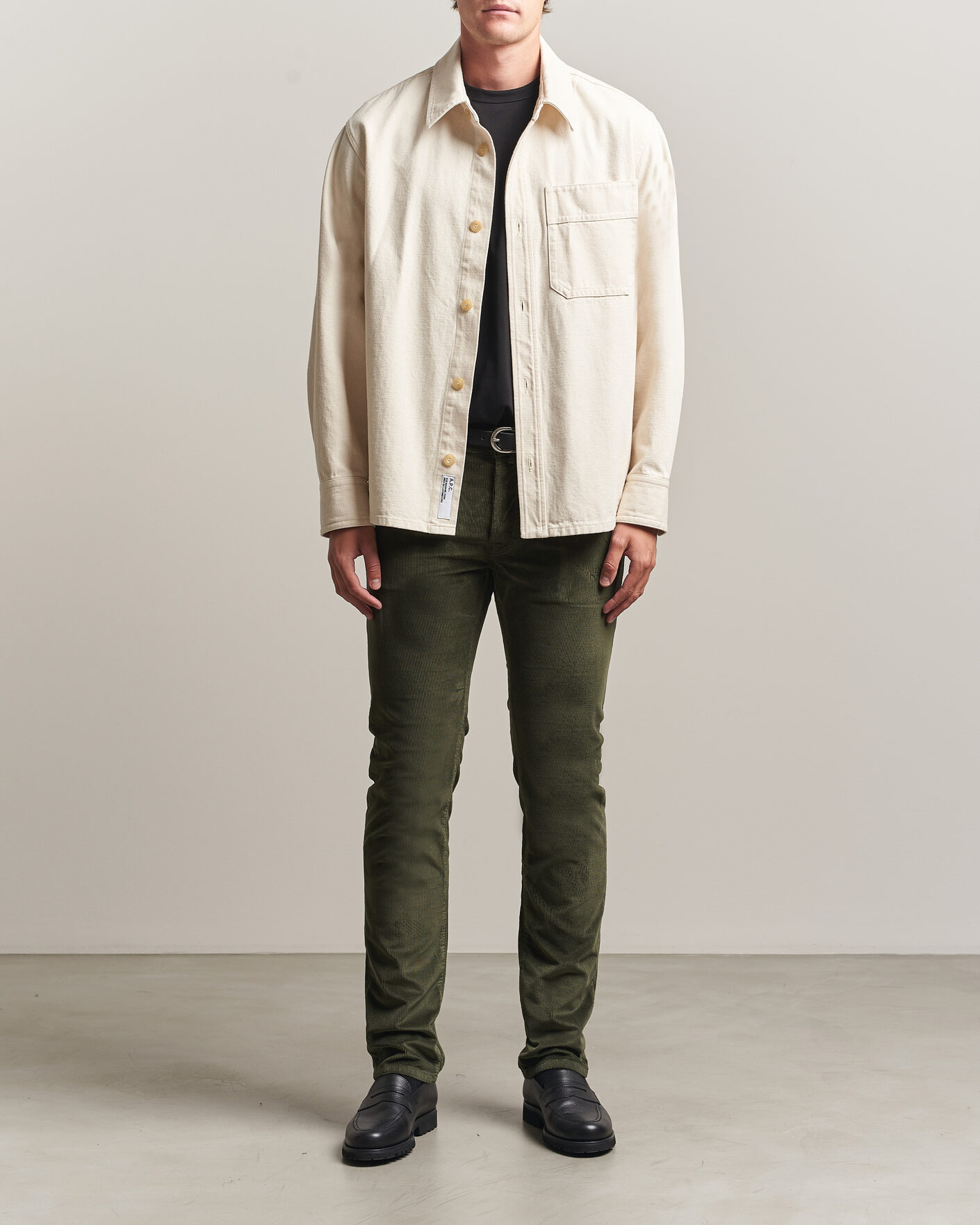 Mies | Housut | Jacob Cohën | Bard 5-Pocket Medium Corduroy Trousers Green