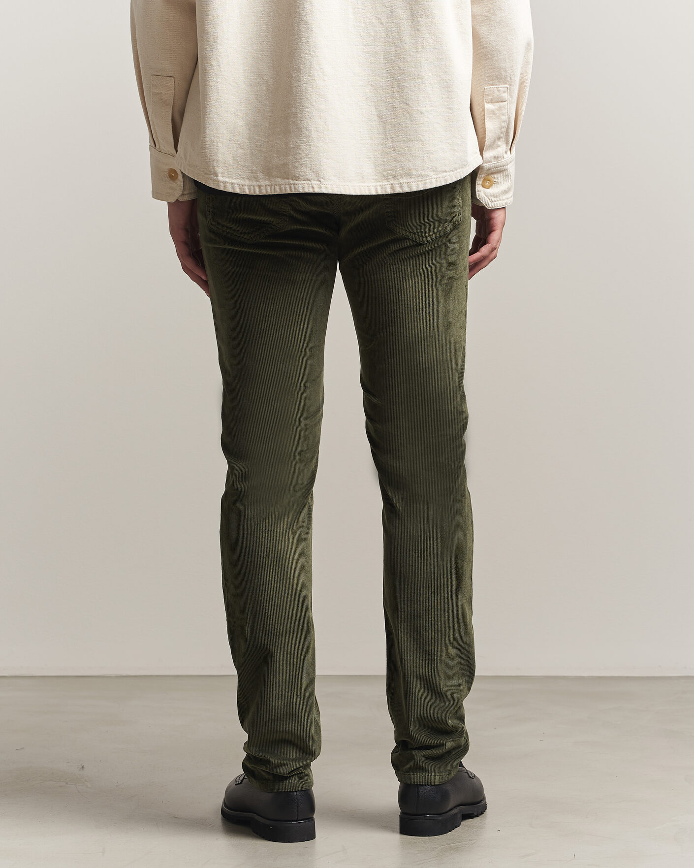 Mies | Housut | Jacob Cohën | Bard 5-Pocket Medium Corduroy Trousers Green