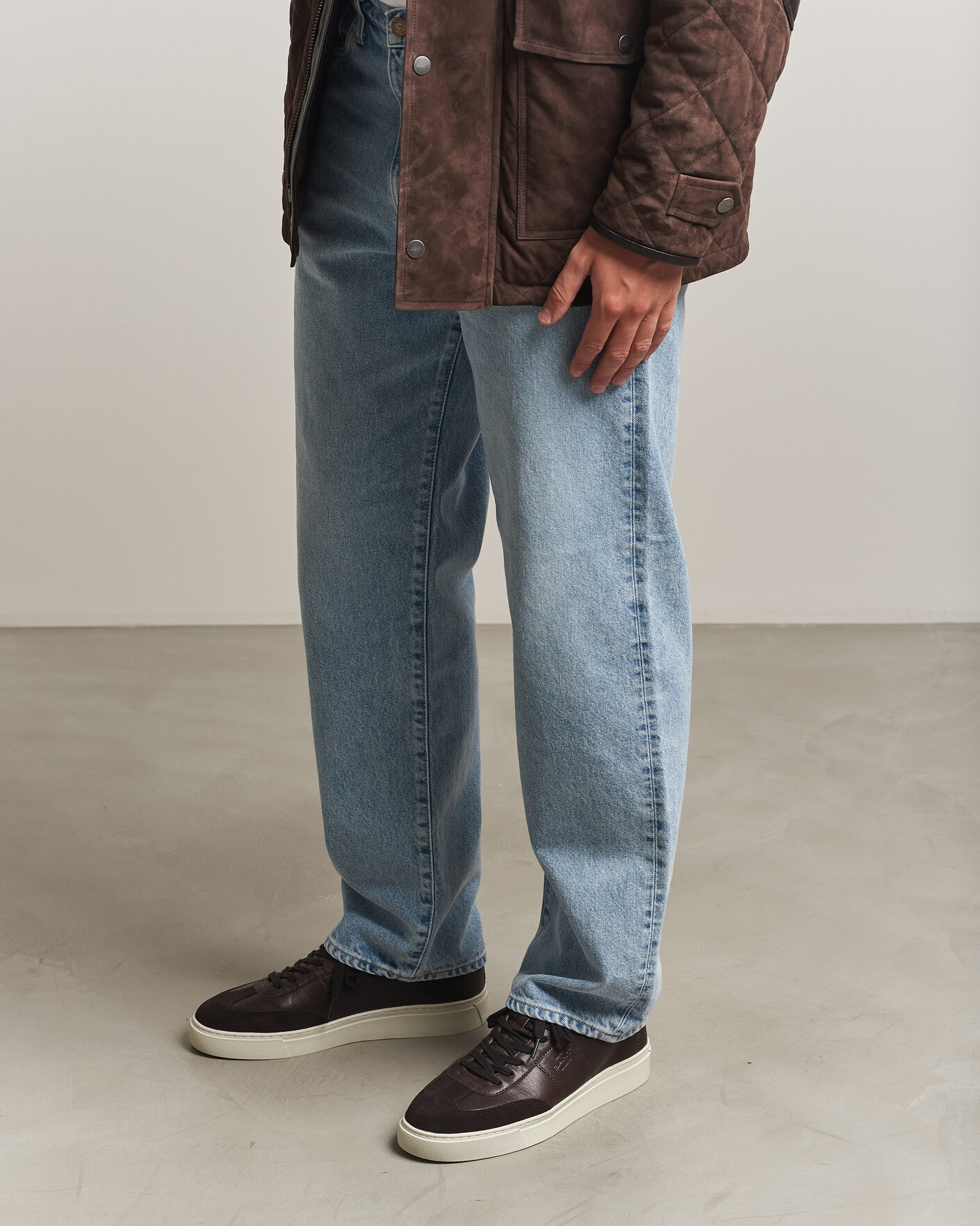 Mies | Tennarit | Gant | Mc Julien Leather/Suede Sneaker Dark Brown
