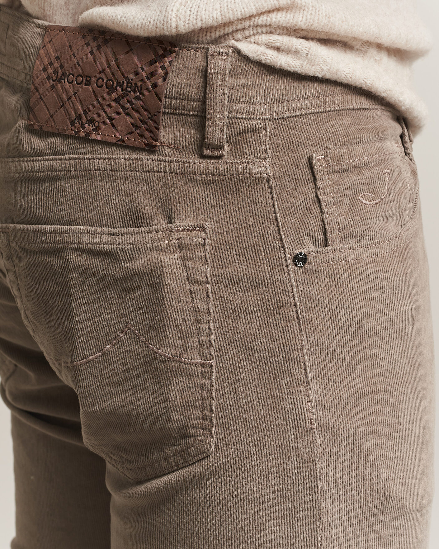 Mies | Housut | Jacob Cohën | Nick Slim Fit Cotton Trousers Grey