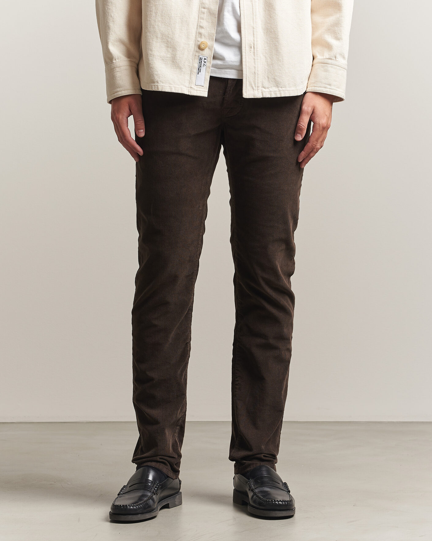 Mies | Housut | Jacob Cohën | Nick Slim Fit Cotton Trousers Brown