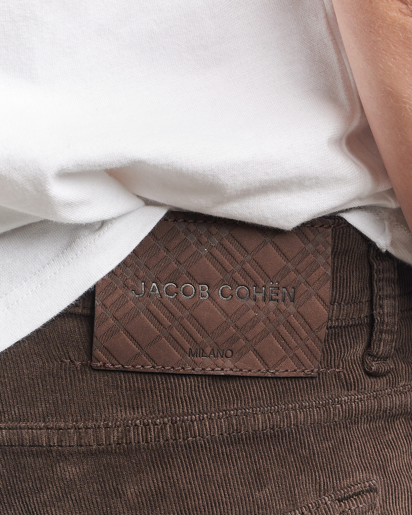 Mies | Housut | Jacob Cohën | Nick Slim Fit Cotton Trousers Brown