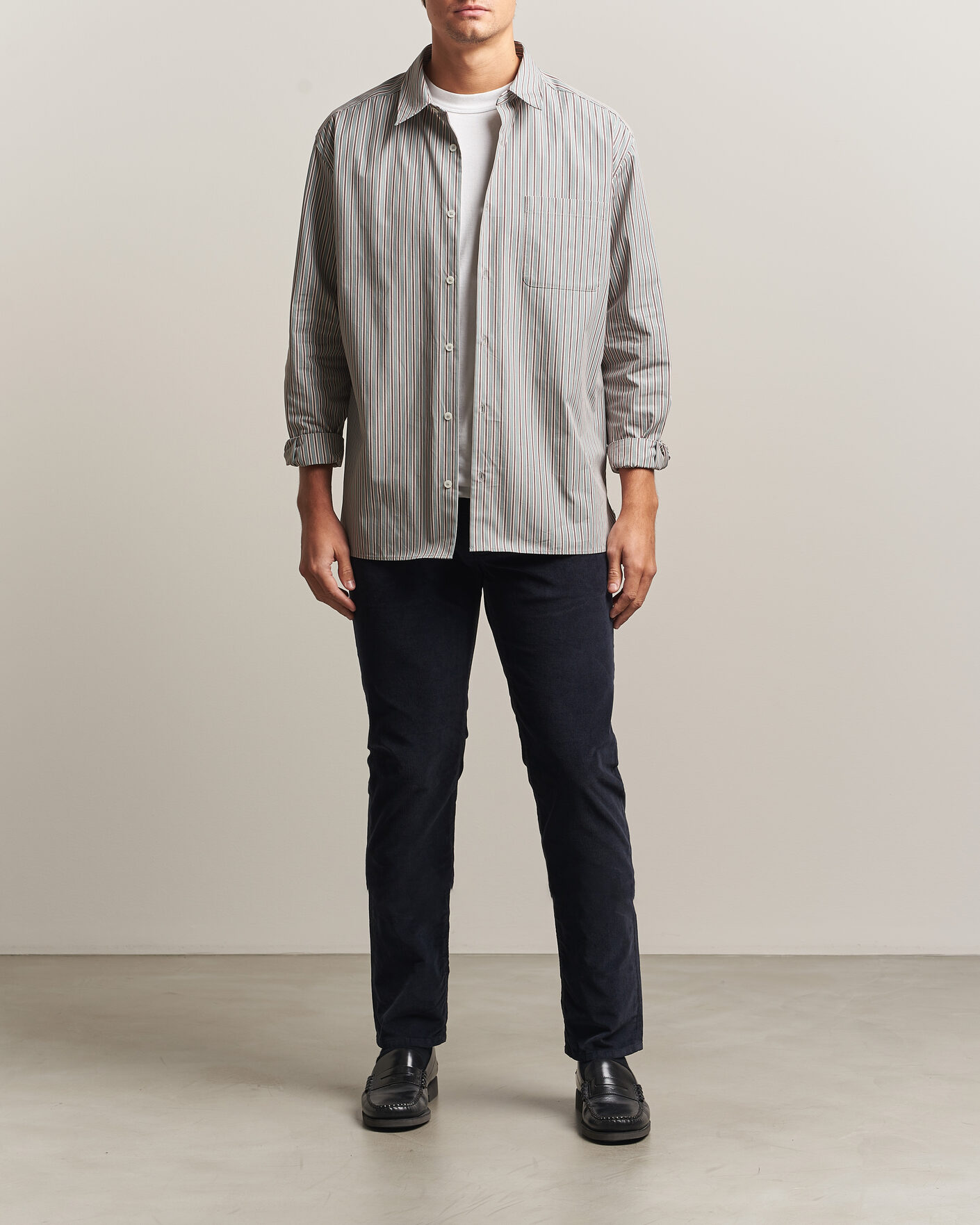 Mies | Housut | Jacob Cohën | Nick Slim Fit Cotton Trousers Navy