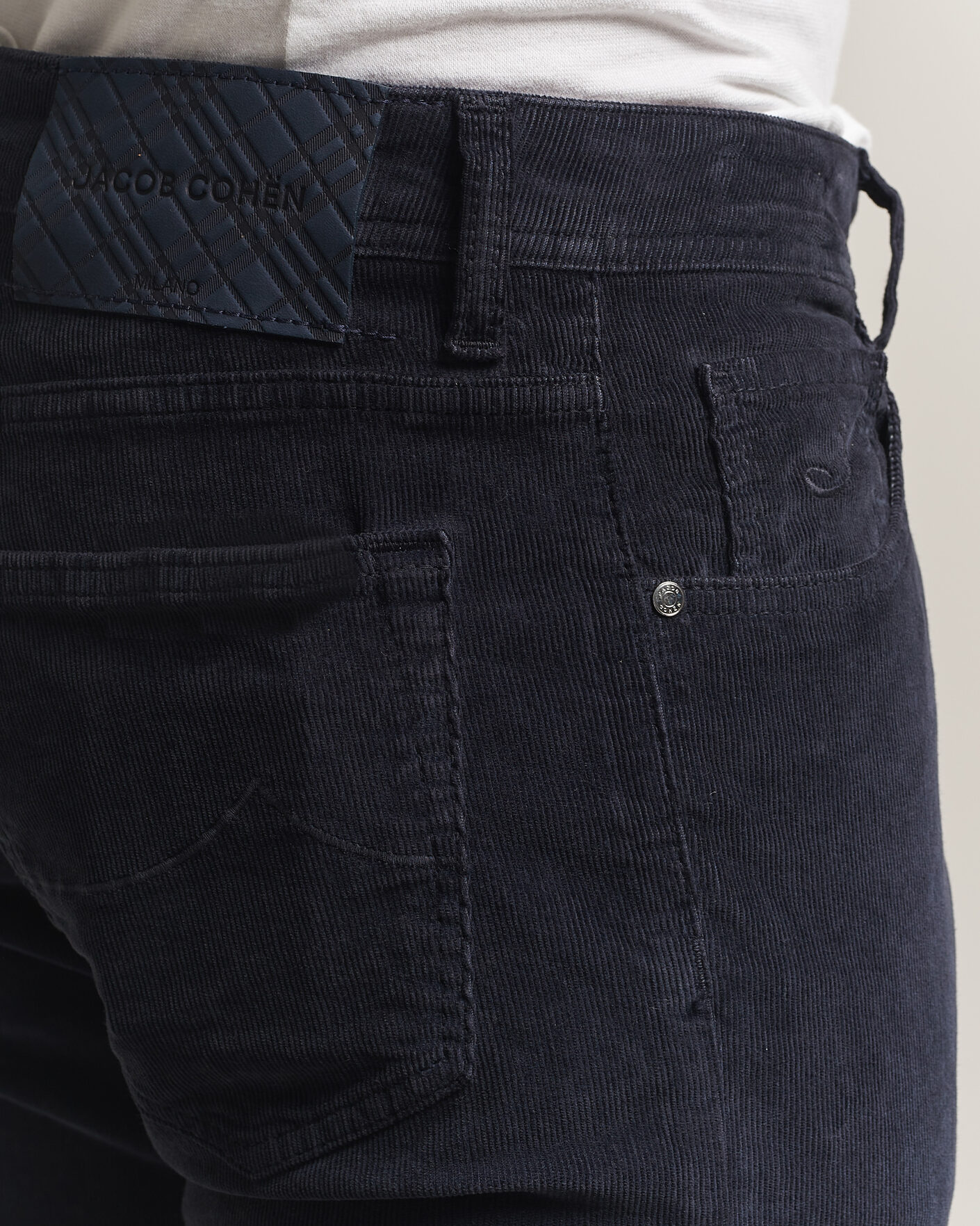 Mies | Housut | Jacob Cohën | Nick Slim Fit Cotton Trousers Navy